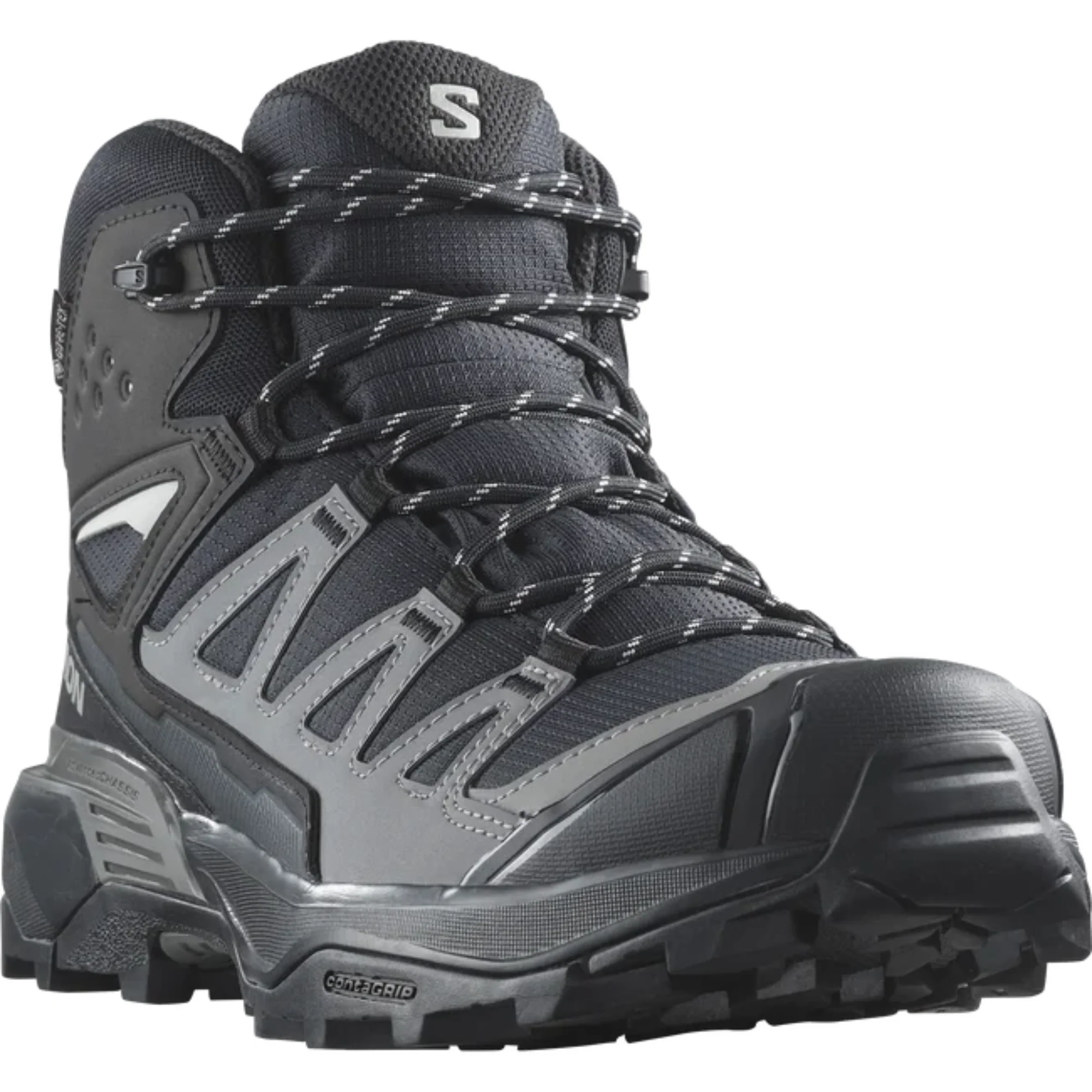 Salomon Men's X Ultra 360 Gore-Tex Mid Trail Boots (Black/Magnet/Pewter) - Image 5