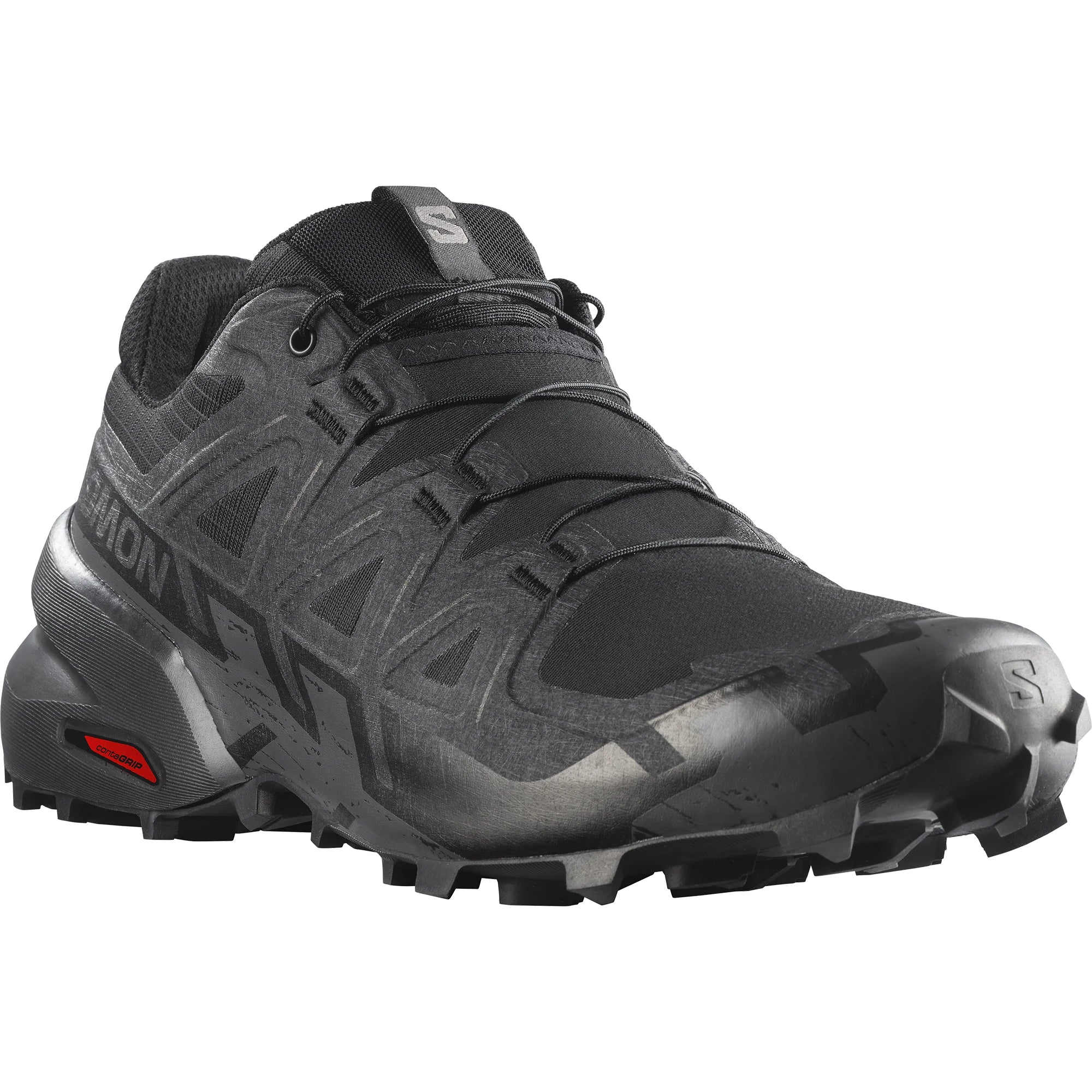Salomon Men's Speedcross 6 Wide Fit Trail Running Shoes (Black/Phantom) - Image 5