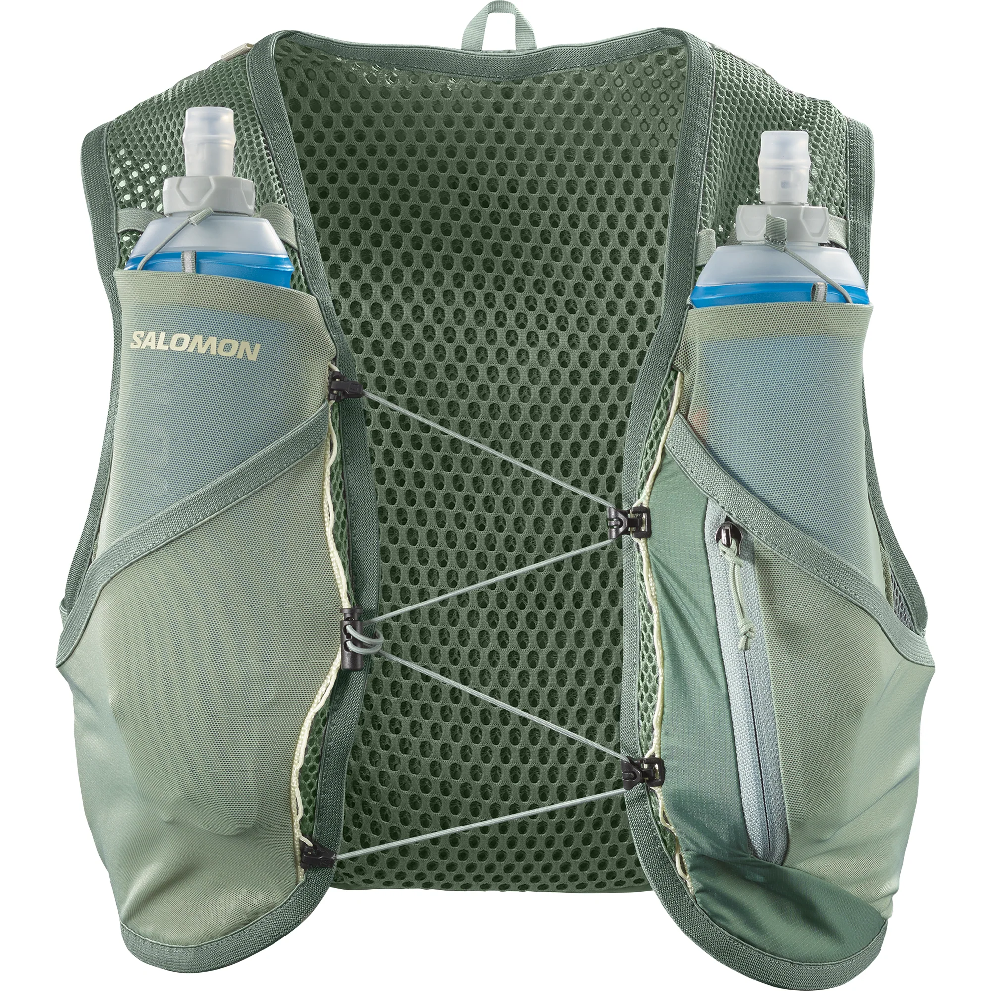 Salomon Unisex Active Skin 8L Running Vest Set (Laurel Wreath)