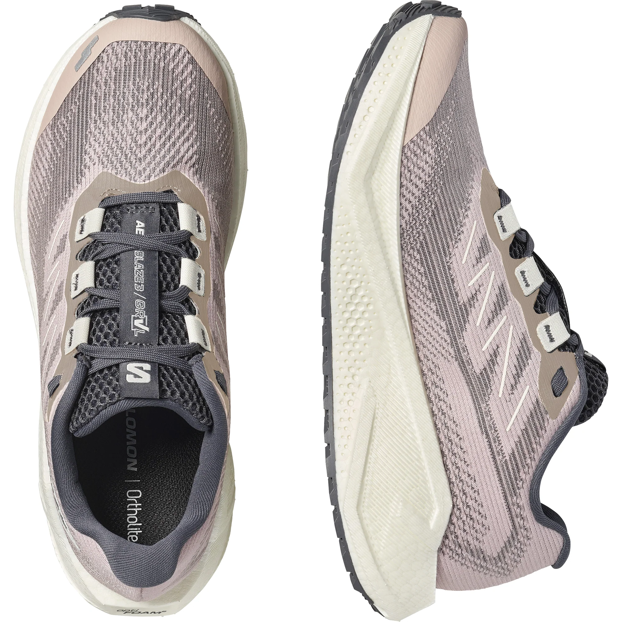 Salomon Women's Aero Blaze 3 Gravel Running Shoes (Shadow Grey/Vanilla Ice) - Image 6