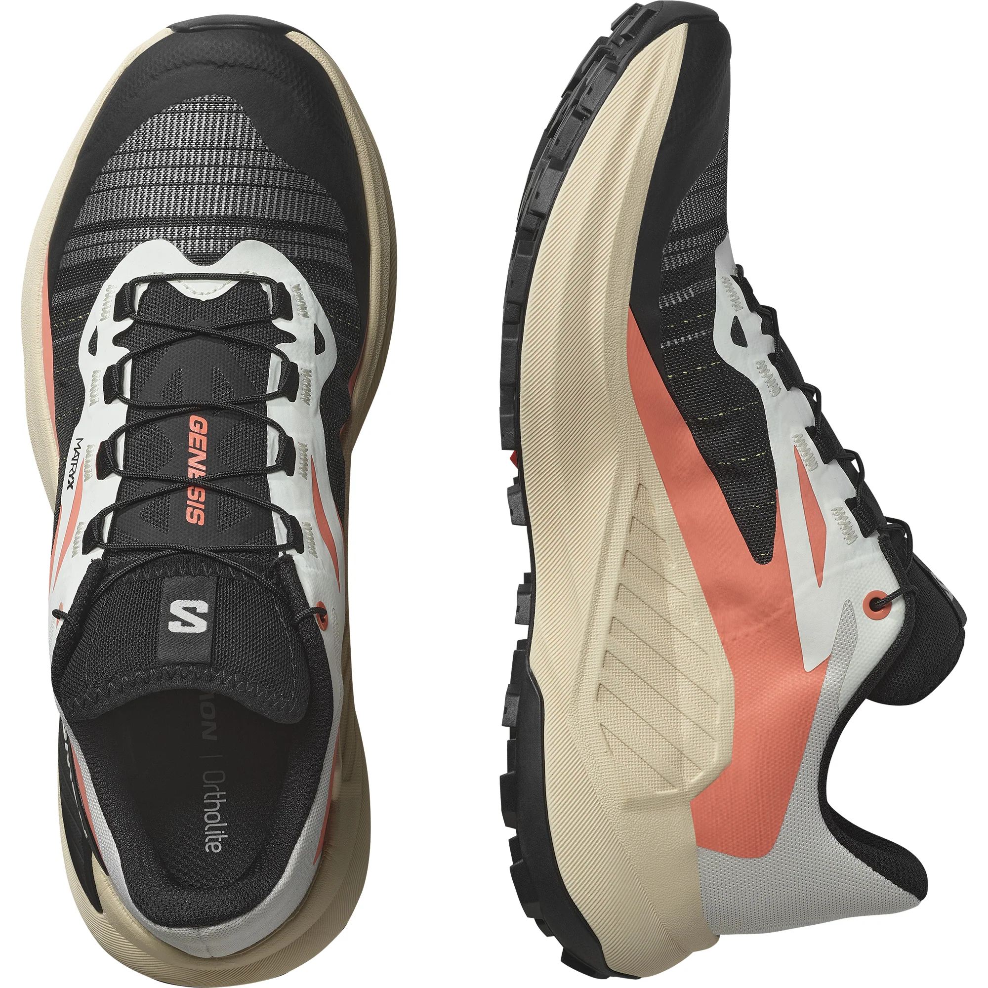 Salomon Women's Genesis Trail Running Shoes (Fusion Coral/Tender Peach) - Image 6