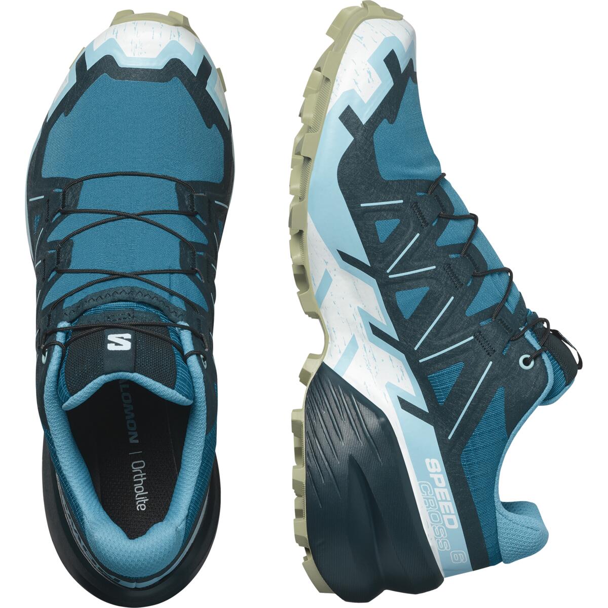 Salomon Women's Speedcross 6 Trail Running Shoes (Tahide/Carbon/Tea) - Image 4