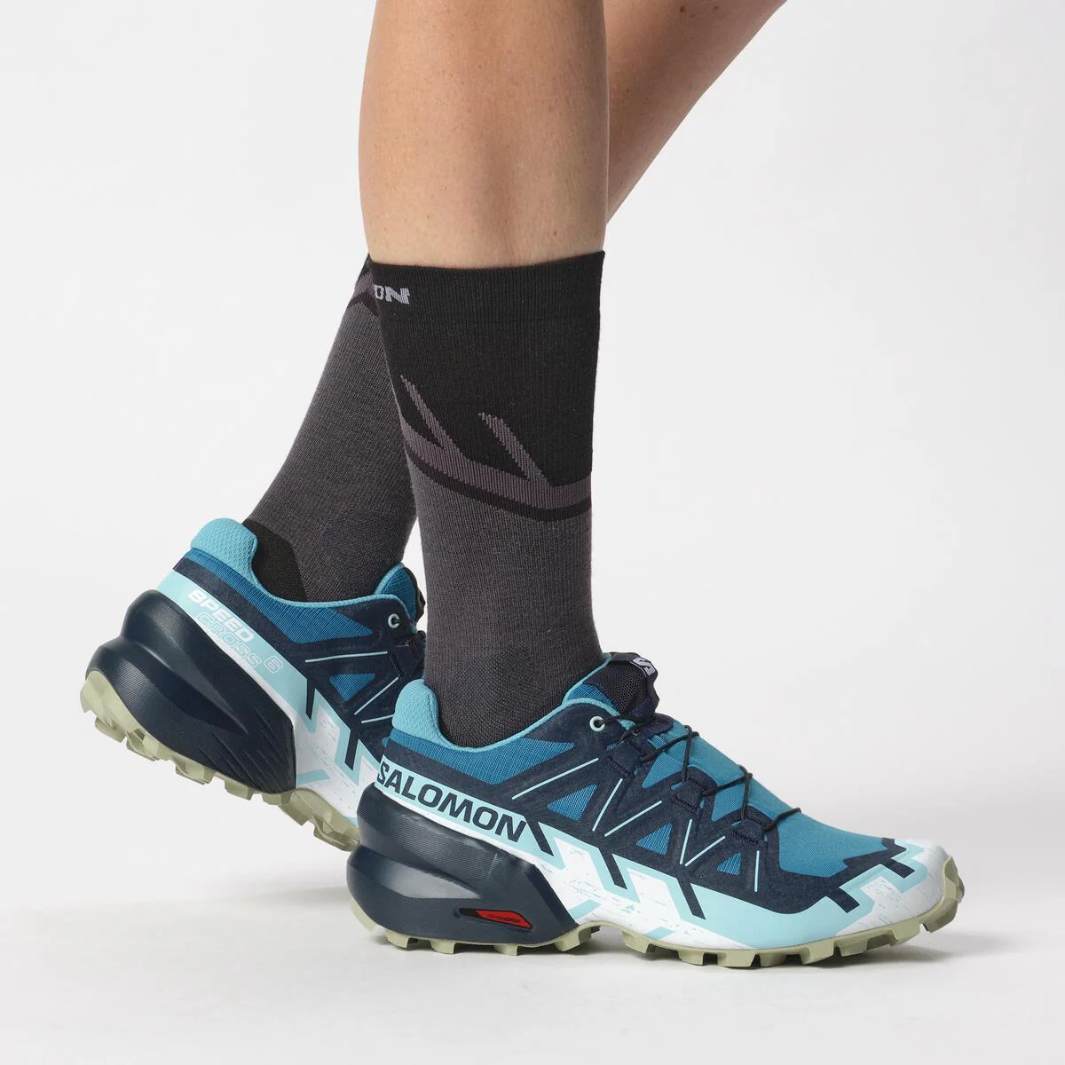Salomon Women's Speedcross 6 Trail Running Shoes (Tahide/Carbon/Tea) - Image 9