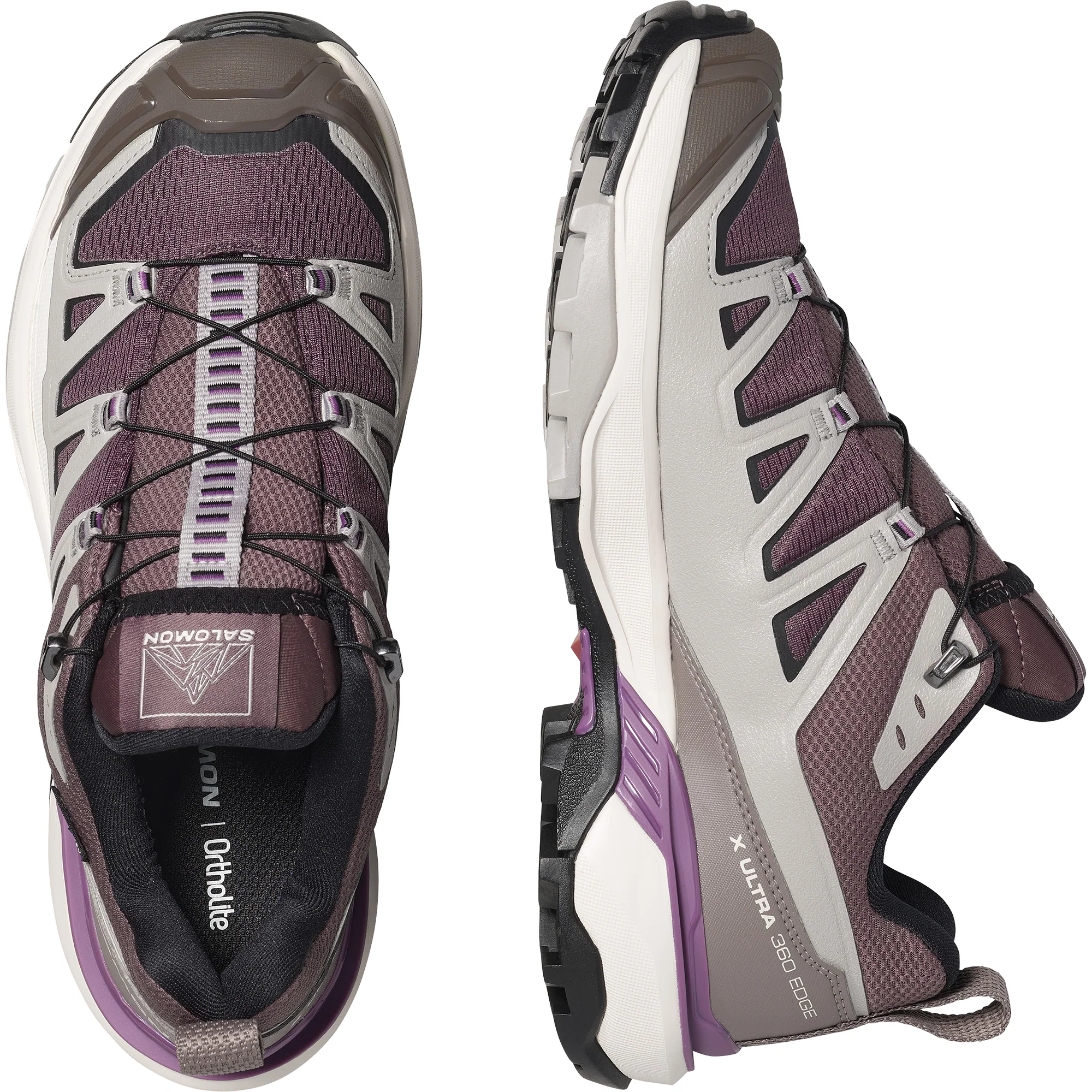 Salomon Women's X Ultra 360 Edge Gore-Tex Trail Shoes (Huckleberry/Paloma) - Image 4