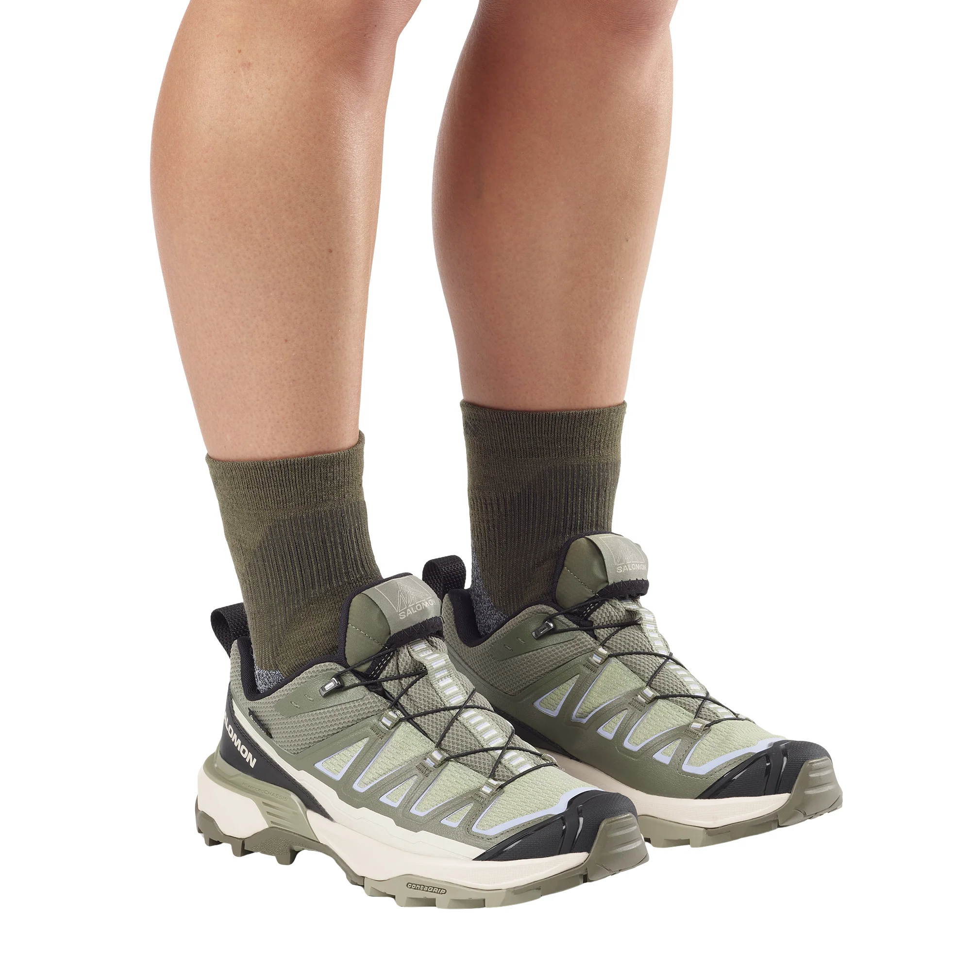 Salomon Women's X Ultra 360 Edge Gore-Tex Trail Shoes (Tea/Deep Lichen Green) - Image 6
