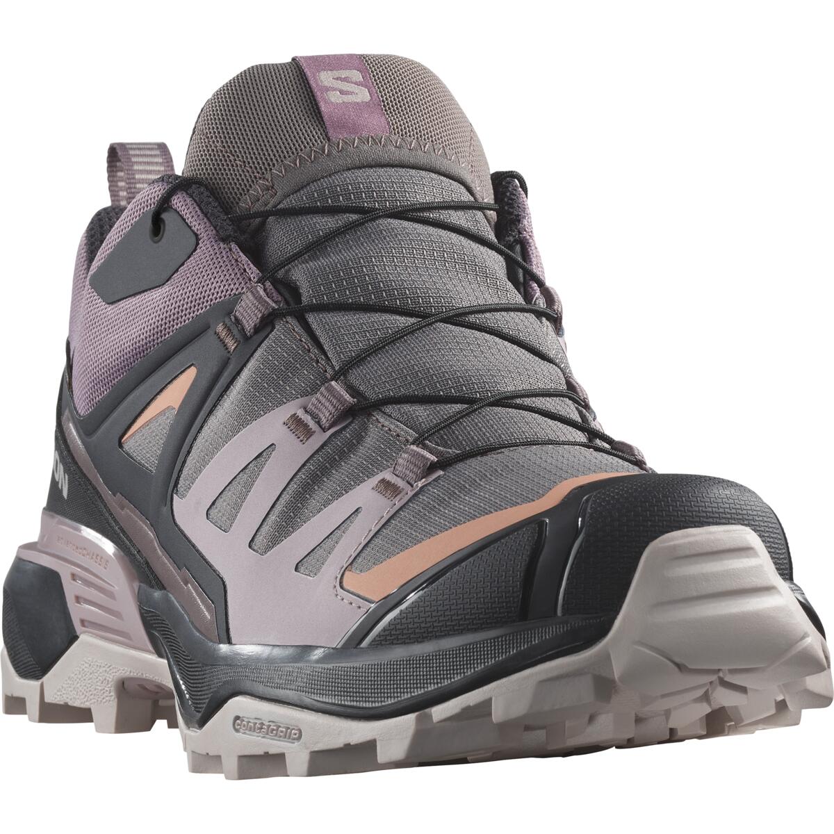 Salomon Women's X Ultra 360 Gore-Tex Trail Shoes (Plum Kitten/Phantom/Cork) - Image 2
