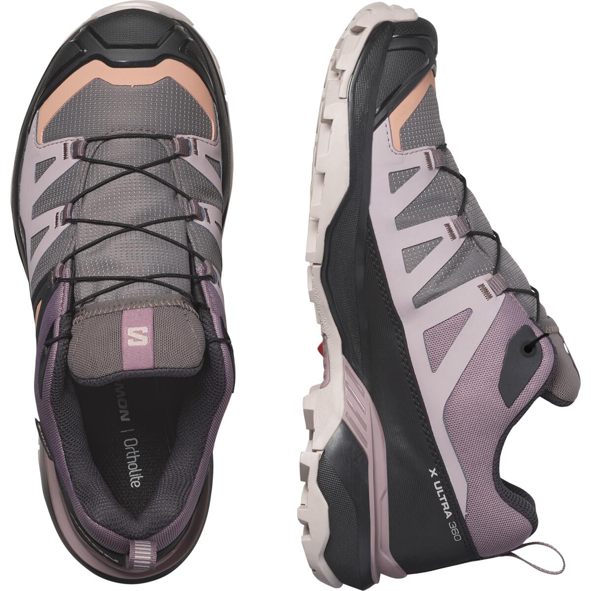 Salomon Women's X Ultra 360 Gore-Tex Trail Shoes (Plum Kitten/Phantom/Cork) - Image 3