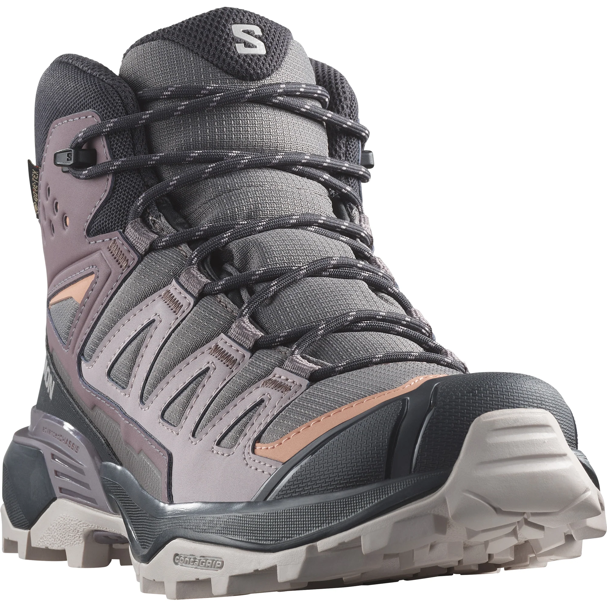 Salomon Women's X Ultra 360 Gore-Tex Mid Trail Boots (Plum Kitten/Phantom/Cork) - Image 5