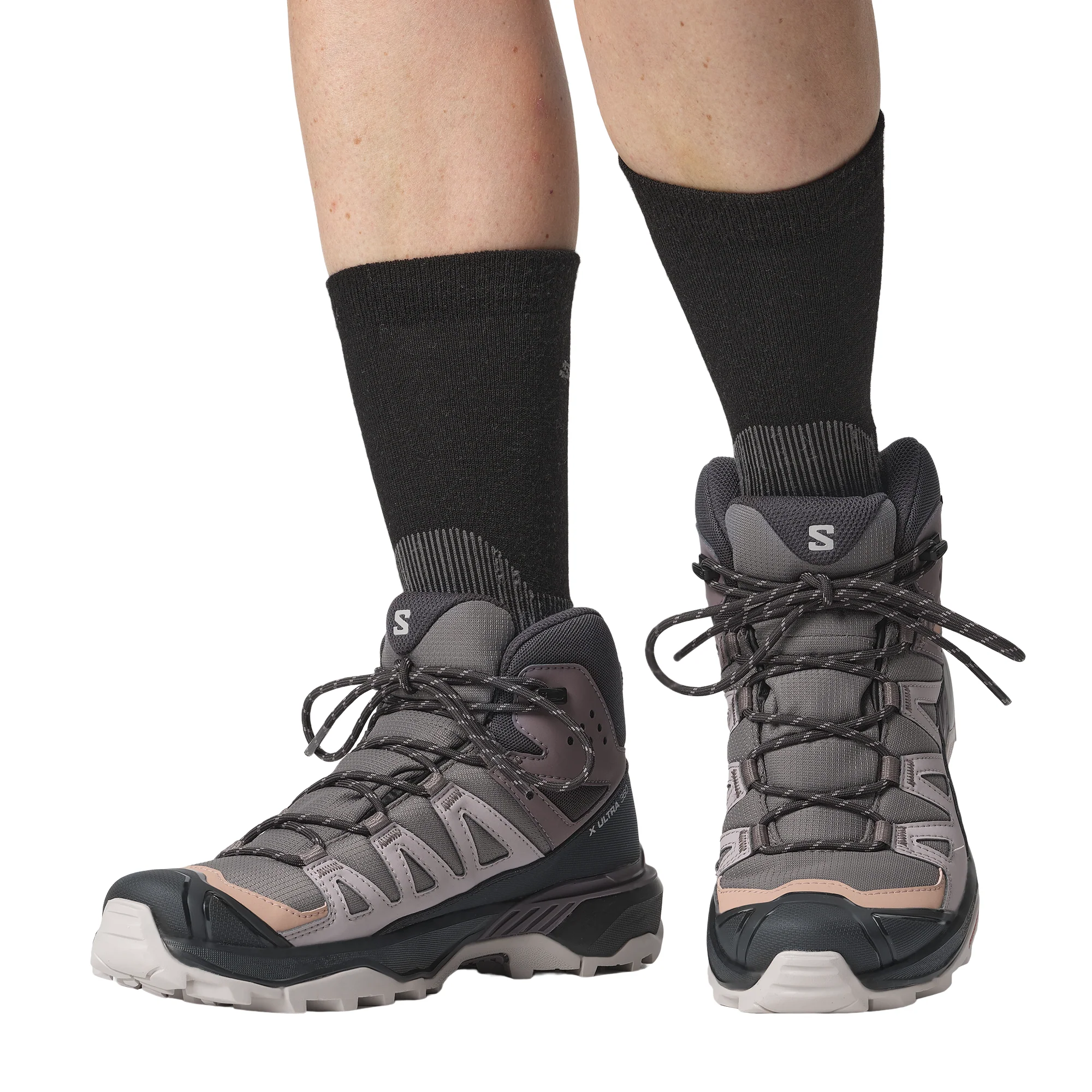 Salomon Women's X Ultra 360 Gore-Tex Mid Trail Boots (Plum Kitten/Phantom/Cork) - Image 7