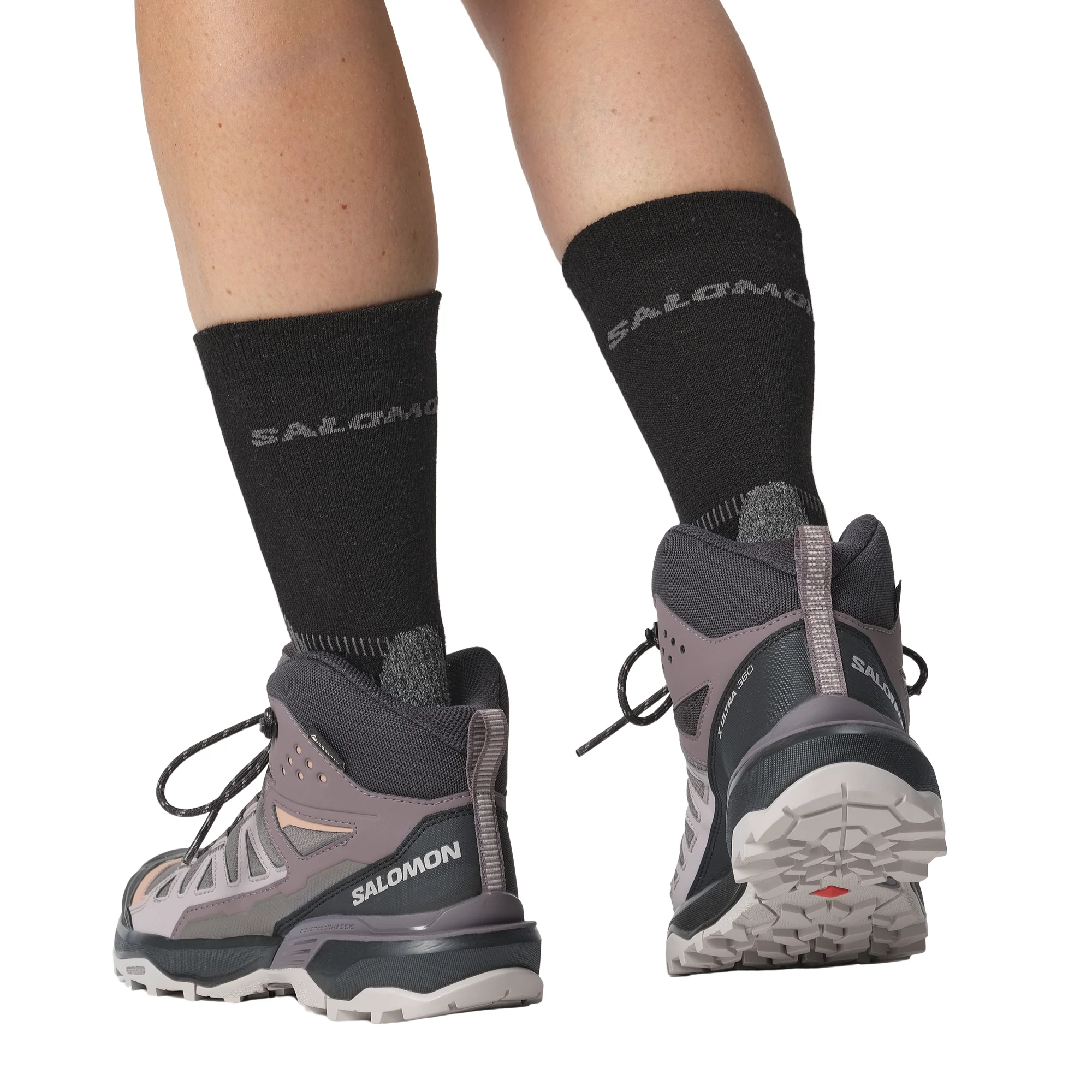 Salomon Women's X Ultra 360 Gore-Tex Mid Trail Boots (Plum Kitten/Phantom/Cork) - Image 8