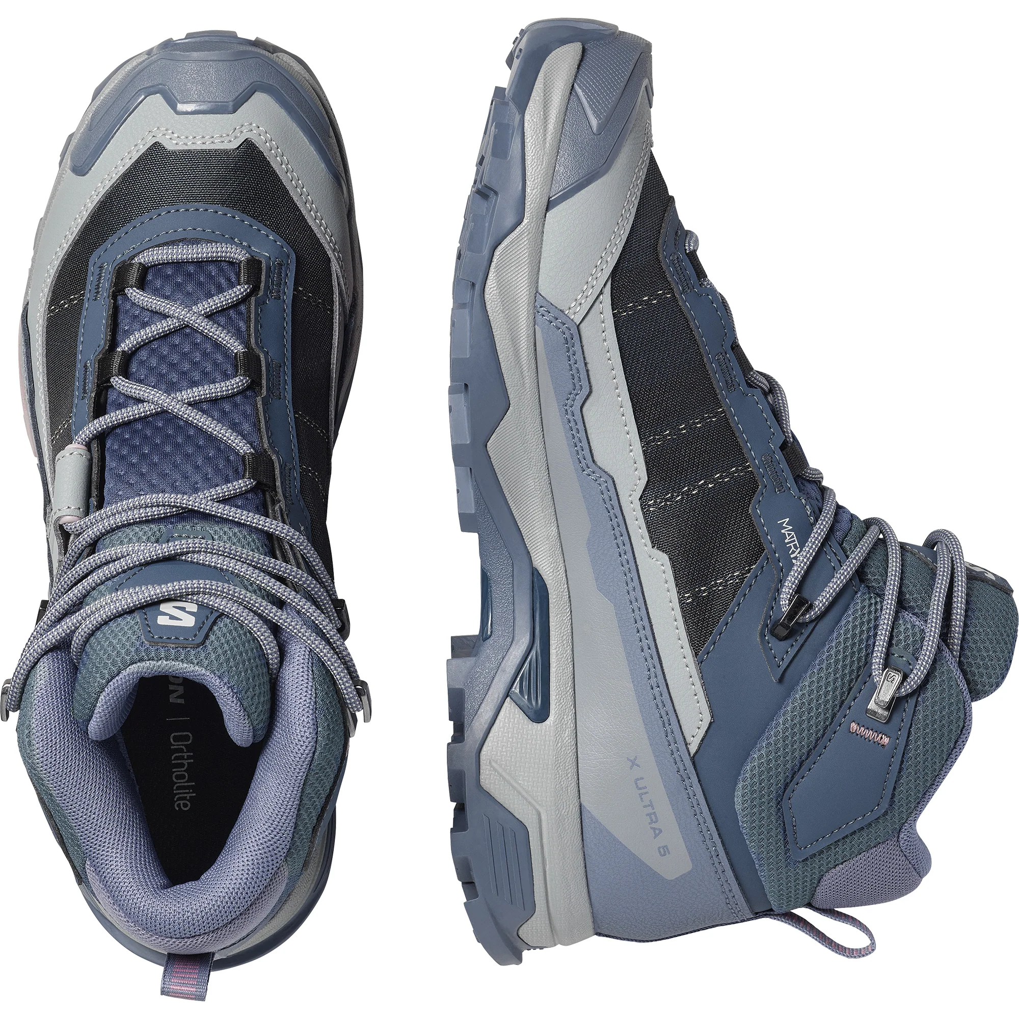Salomon Women's X Ultra 5 Gore-Tex Mid Trail Boots (Spellbound/Monument/Dusky Orchid) - Image 5