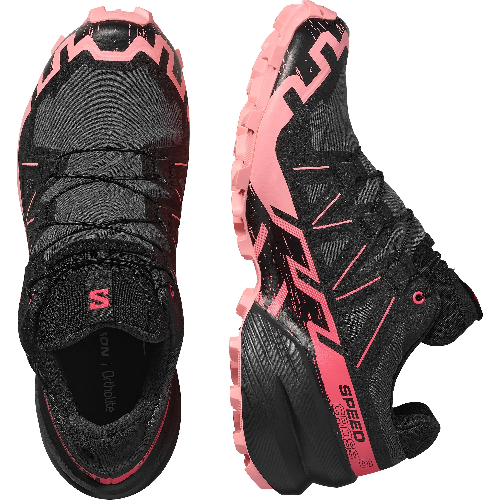Salomon Women's Speedcross 6 Gore-Tex Trail Running Shoes (Nine Iron/Black/Flamingo Pink) - Image 4