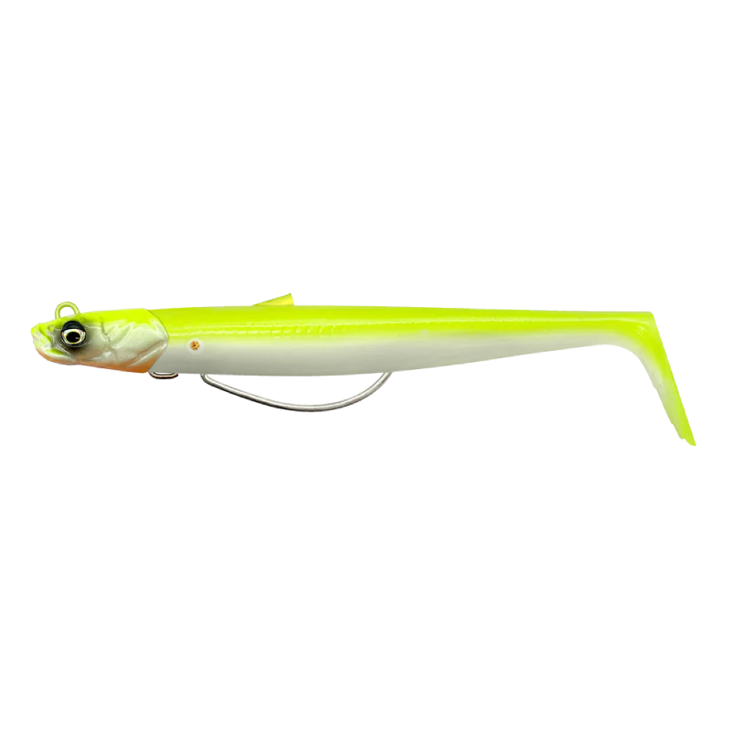 Savage Gear Sandeel V2 Weedless 2+1 Lure (13cm/Sinking/33g)(Lemon Back)