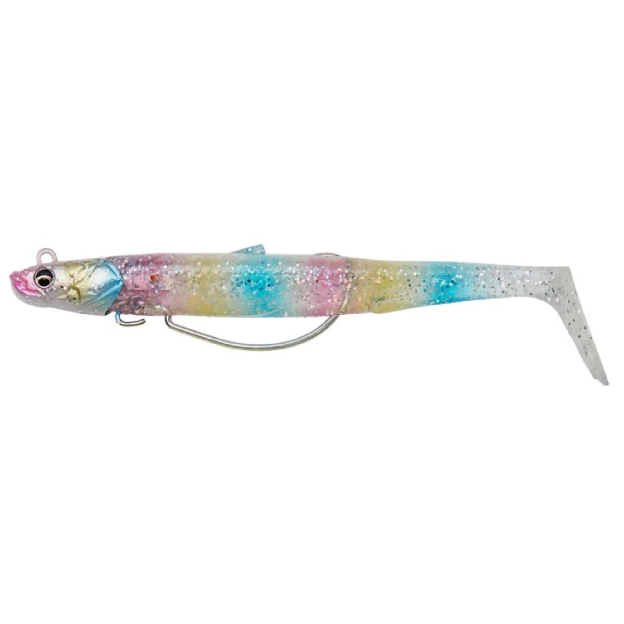 Savage Gear Sandeel V2 Weedless 2+1 Lure (13cm/Sinking/33g)(Cotton Candy)