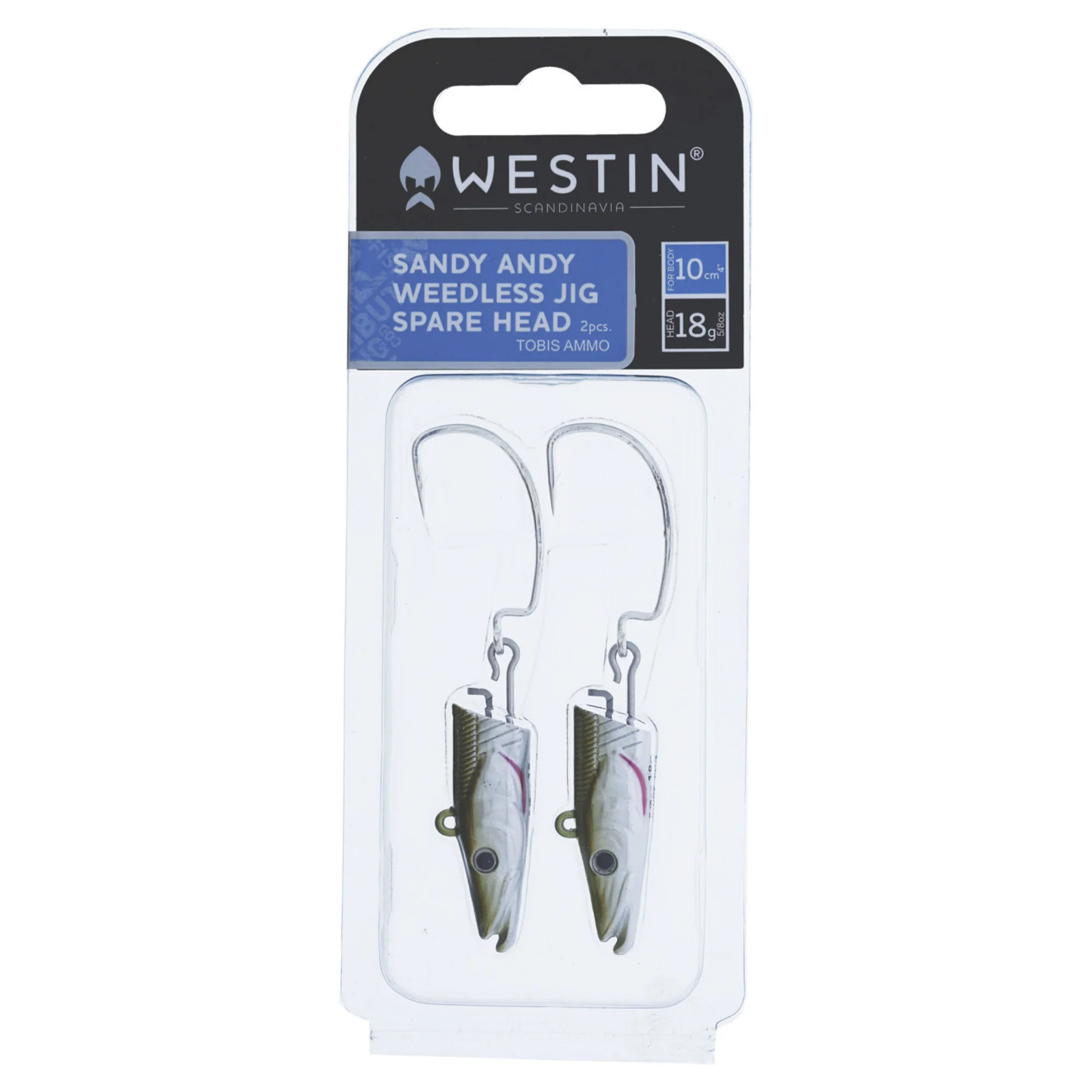 Westin Sandy Andy Weedless Spare Jig Head (23g/10cm)(2 Pack)(Silver) - Image 2