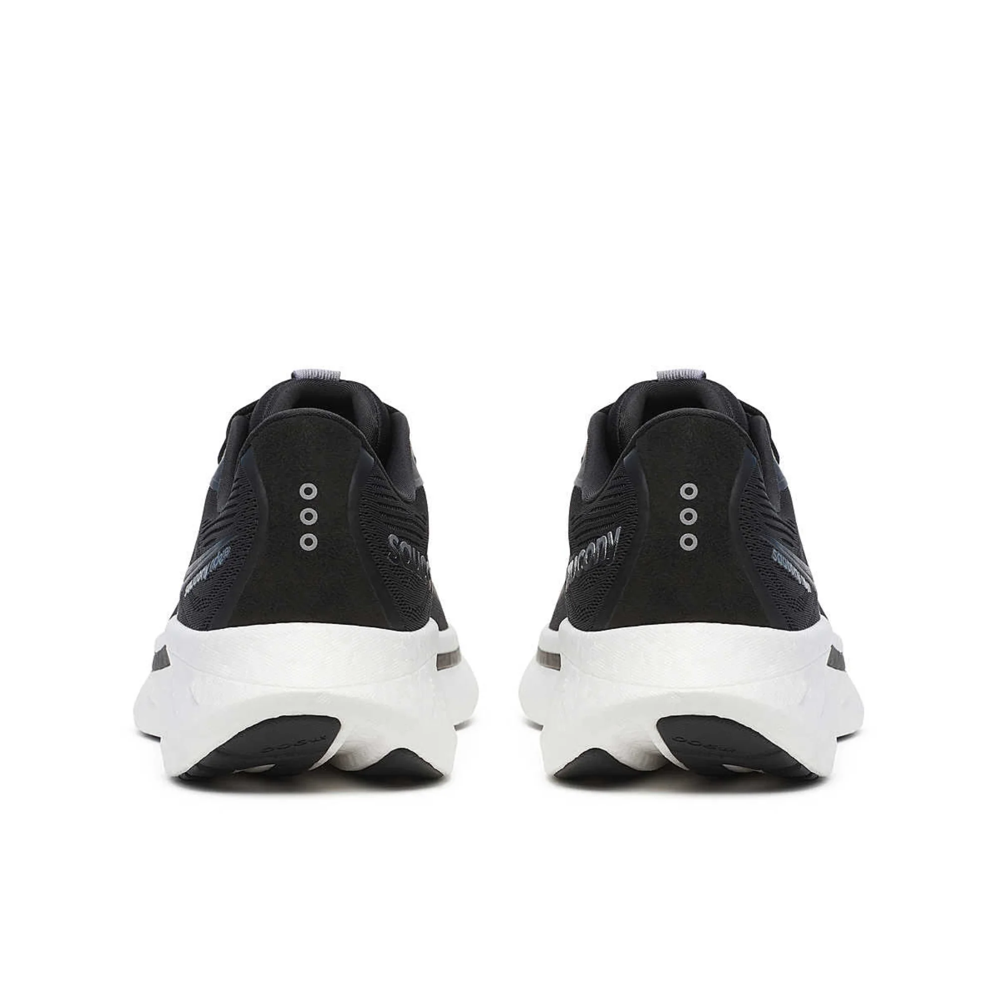 Saucony Men's Ride 18 Wide Fit Running Shoes (Black/White) - Image 6