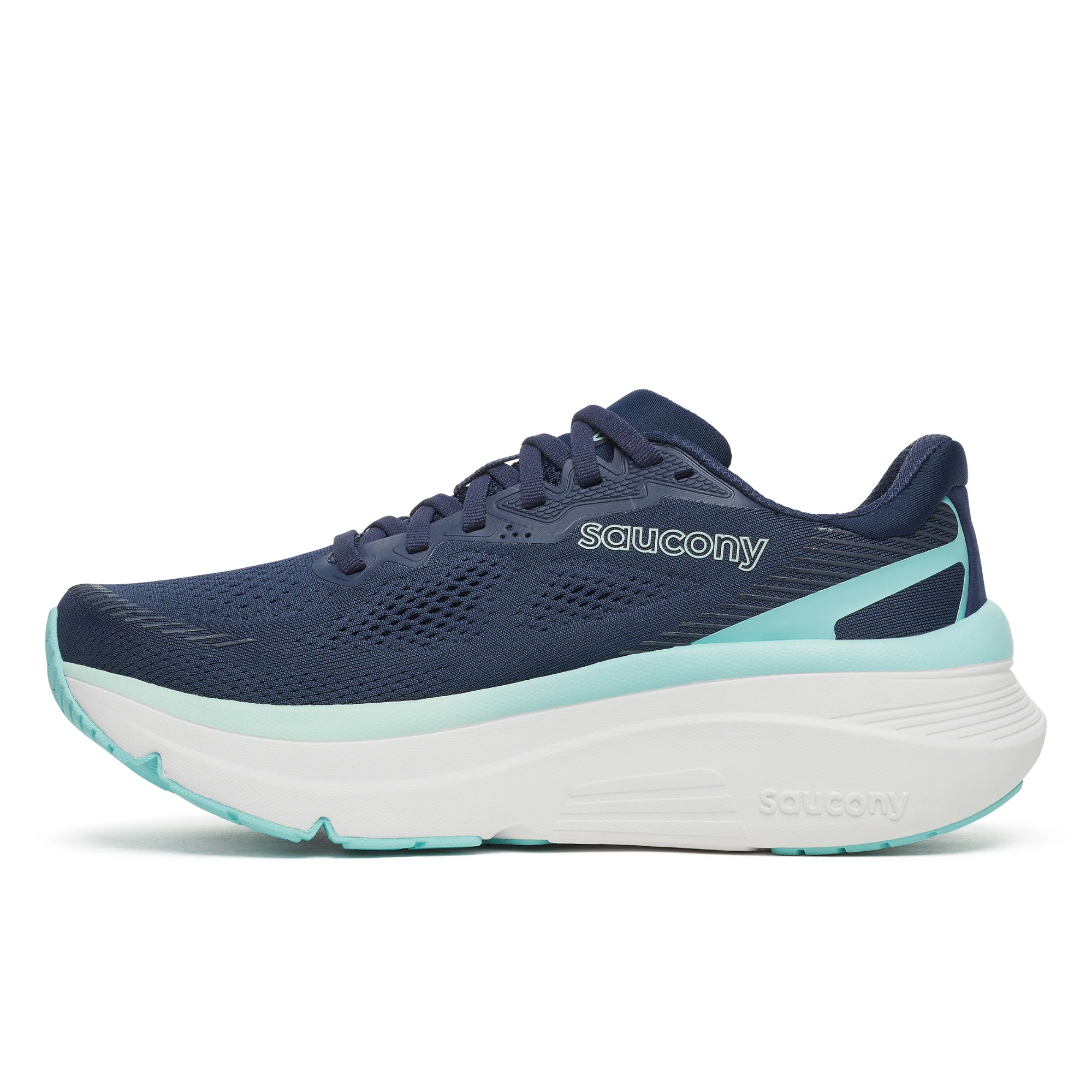 Saucony Women's Guide 19 Running Shoes (Navy/Aqua) - Image 2