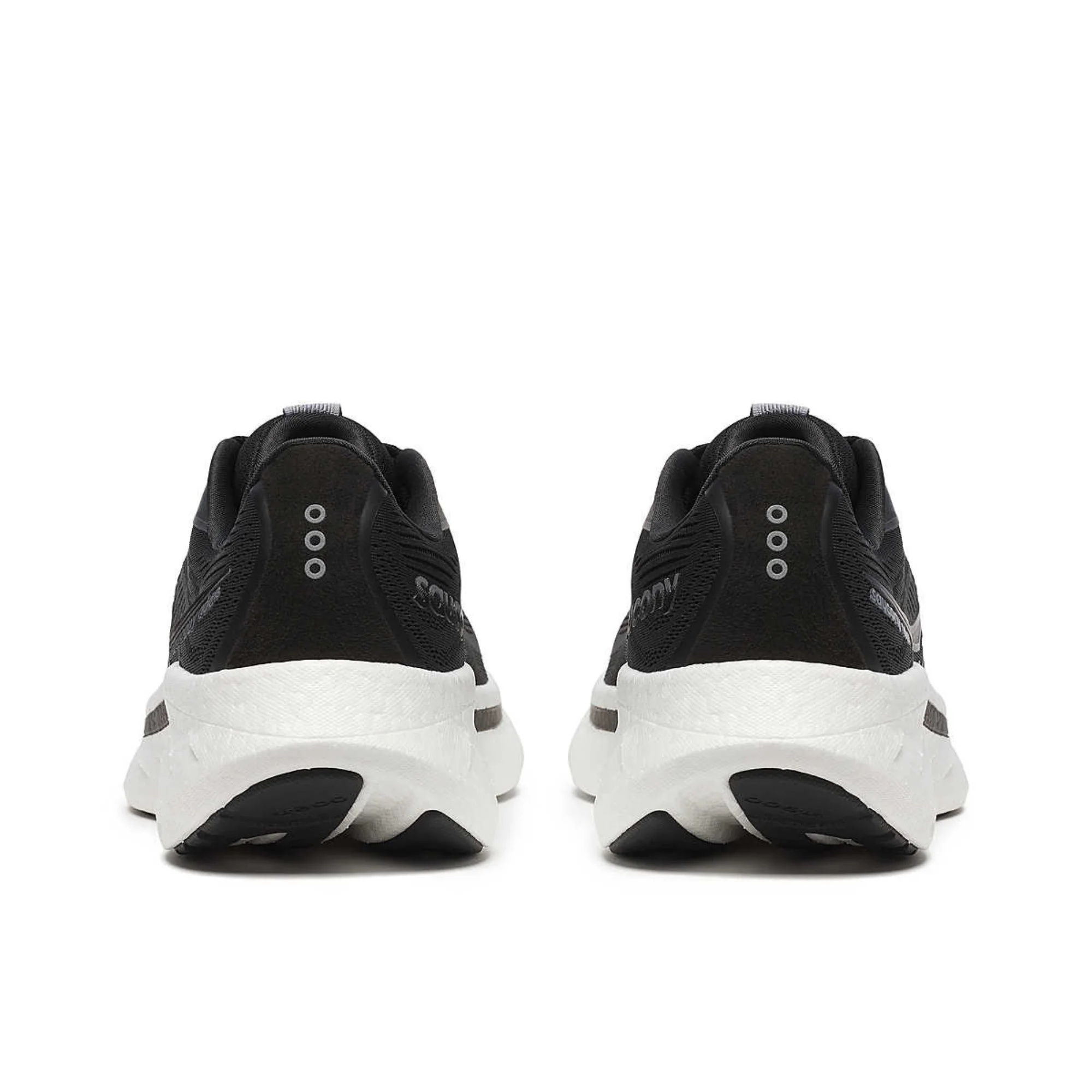 Saucony Women's Ride 18 Wide Fit Running Shoes (Black/White) - Image 4