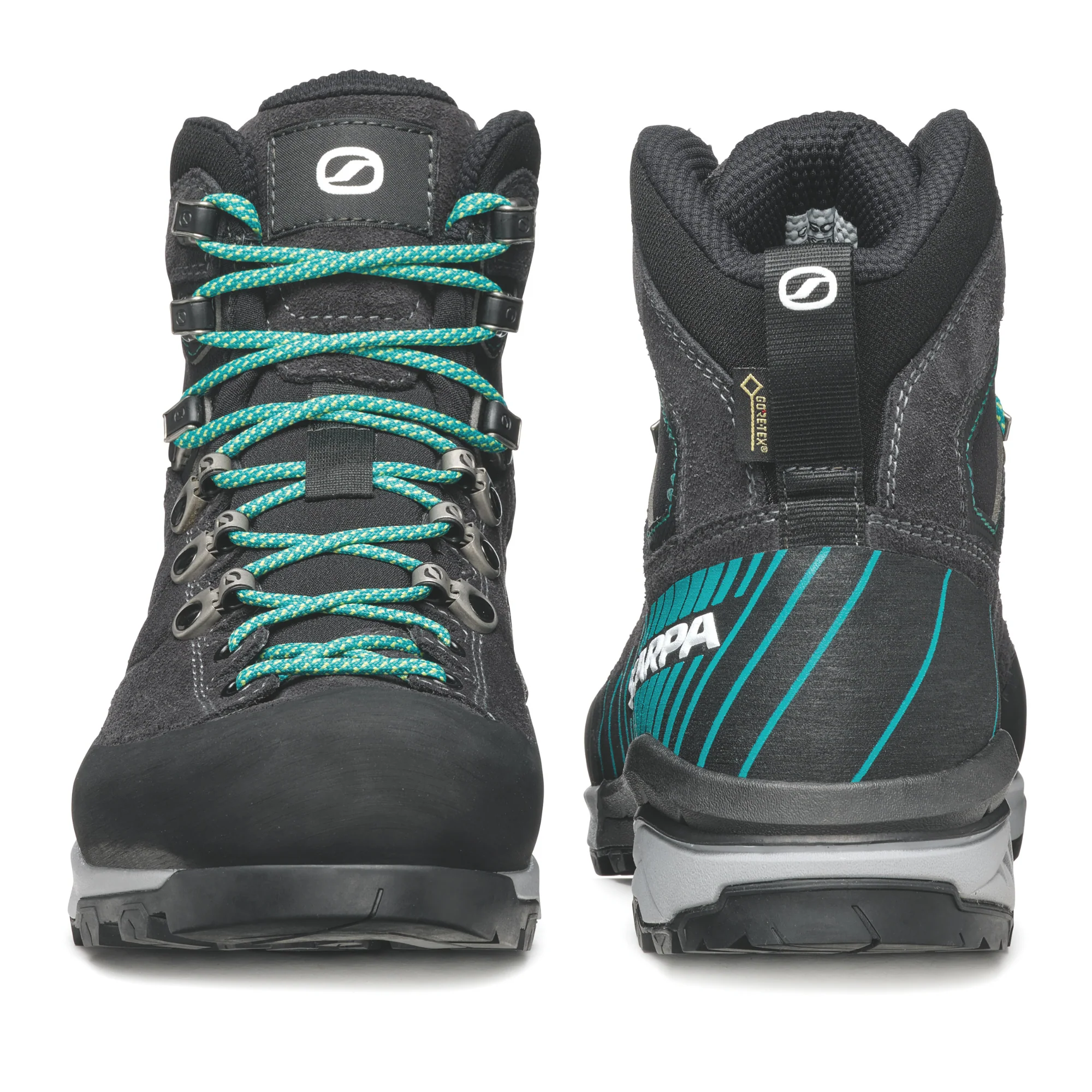 Scarpa Women's Mescalito Trek Gore-Tex Mountaineering Boots (Dark Anthracite/Tropical Green) - Image 6
