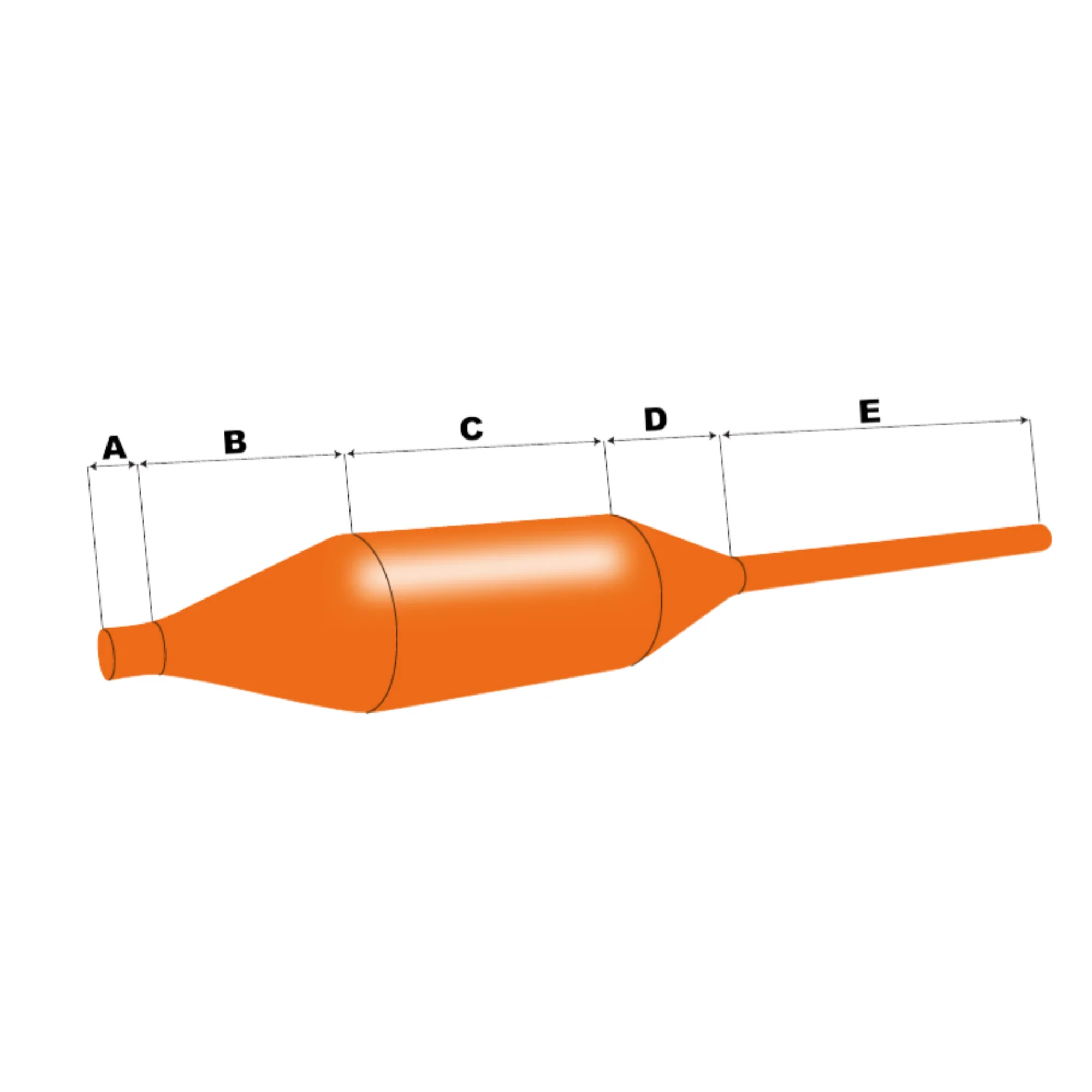 Secura Weight Foward Flyline (WF4F/25m)(Hi-Vis Orange) - Image 3
