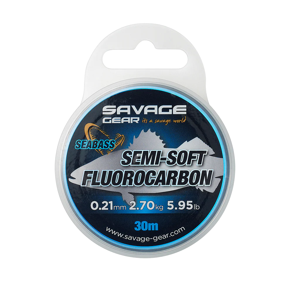 Savage Gear Semi Soft Fluorocarbon Seabass Line (0.39mm/17.72lb/30m)
