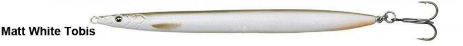 Savage Gear 3D Line Thru Sandeel 125mm 19g Lure (Matt White)