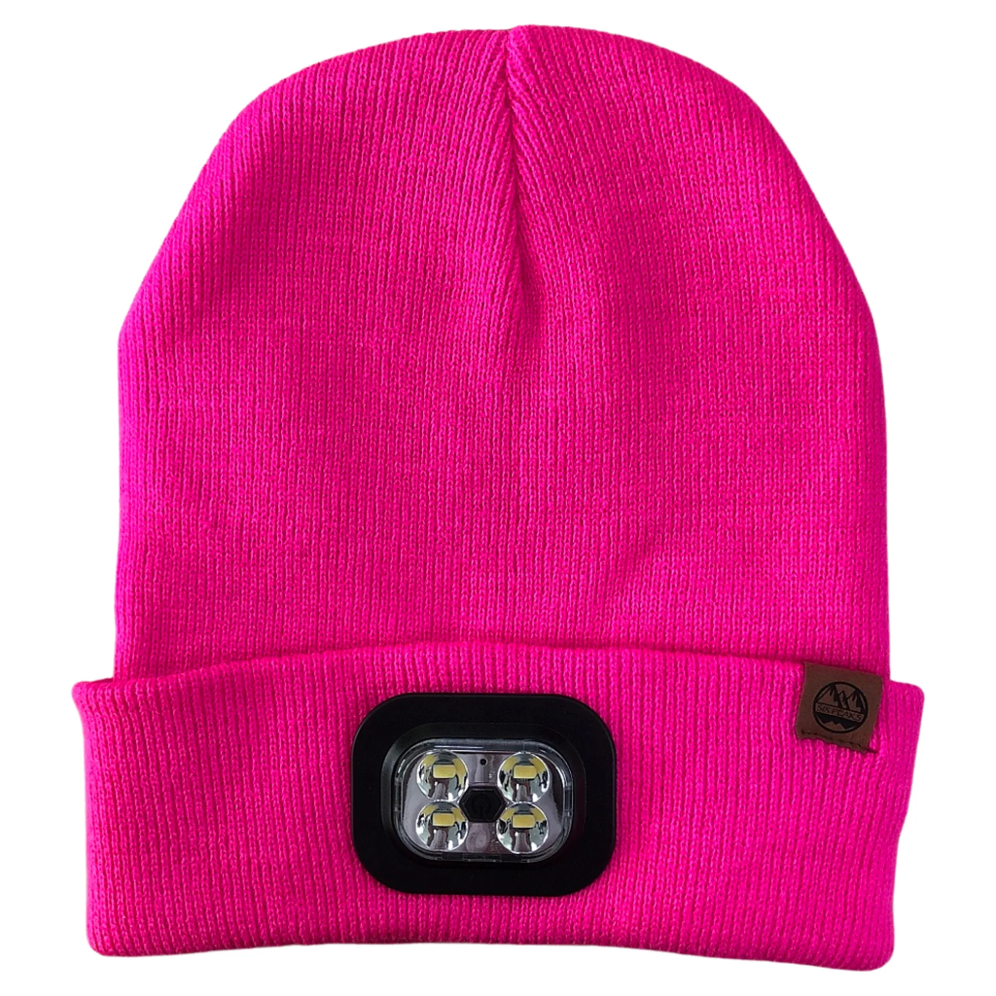 Six Peaks Unisex LED Lighted Beanie Hat (Pink)
