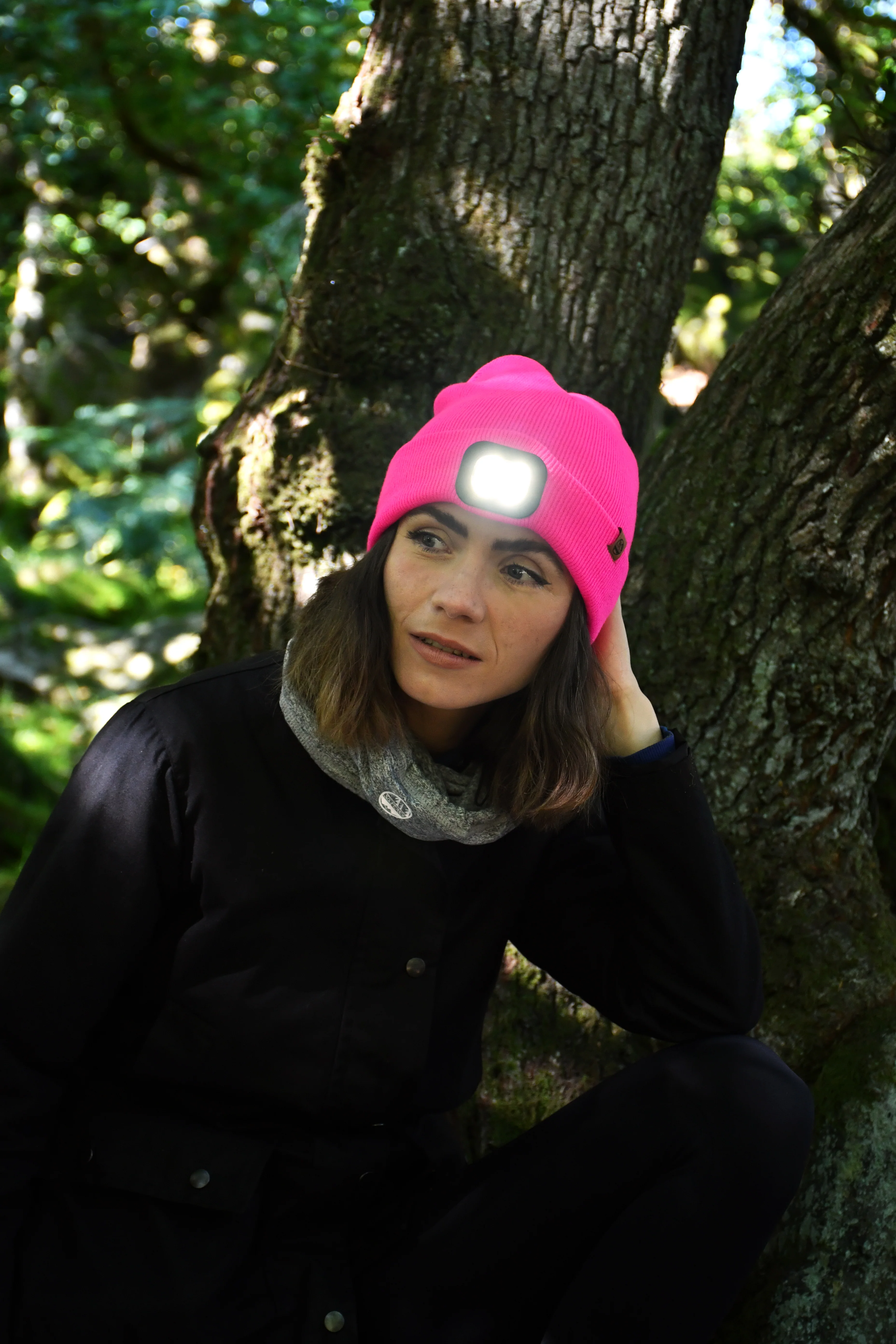 Six Peaks Unisex LED Lighted Beanie Hat (Pink) - Image 10