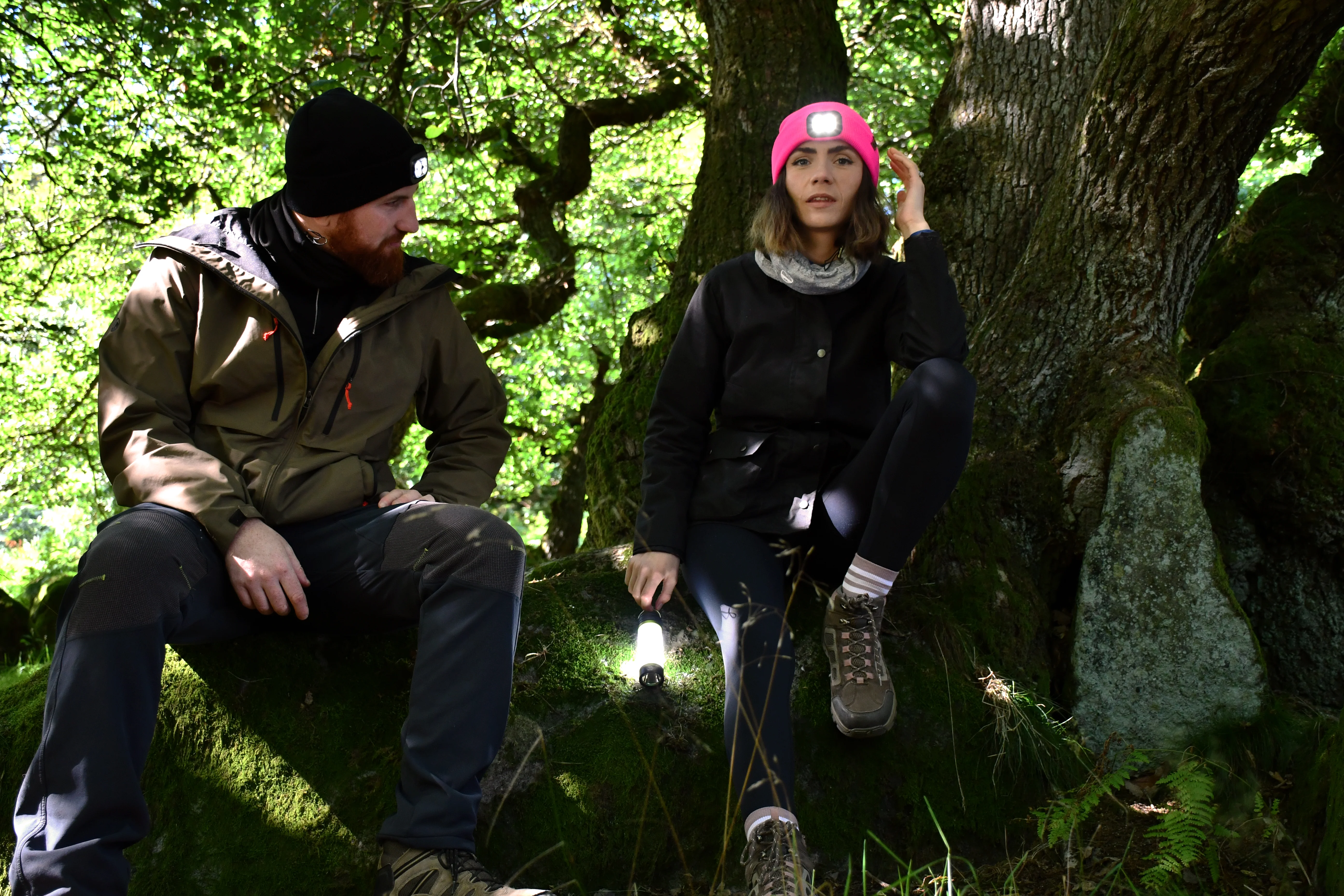 Six Peaks Unisex LED Lighted Beanie Hat (Pink) - Image 5
