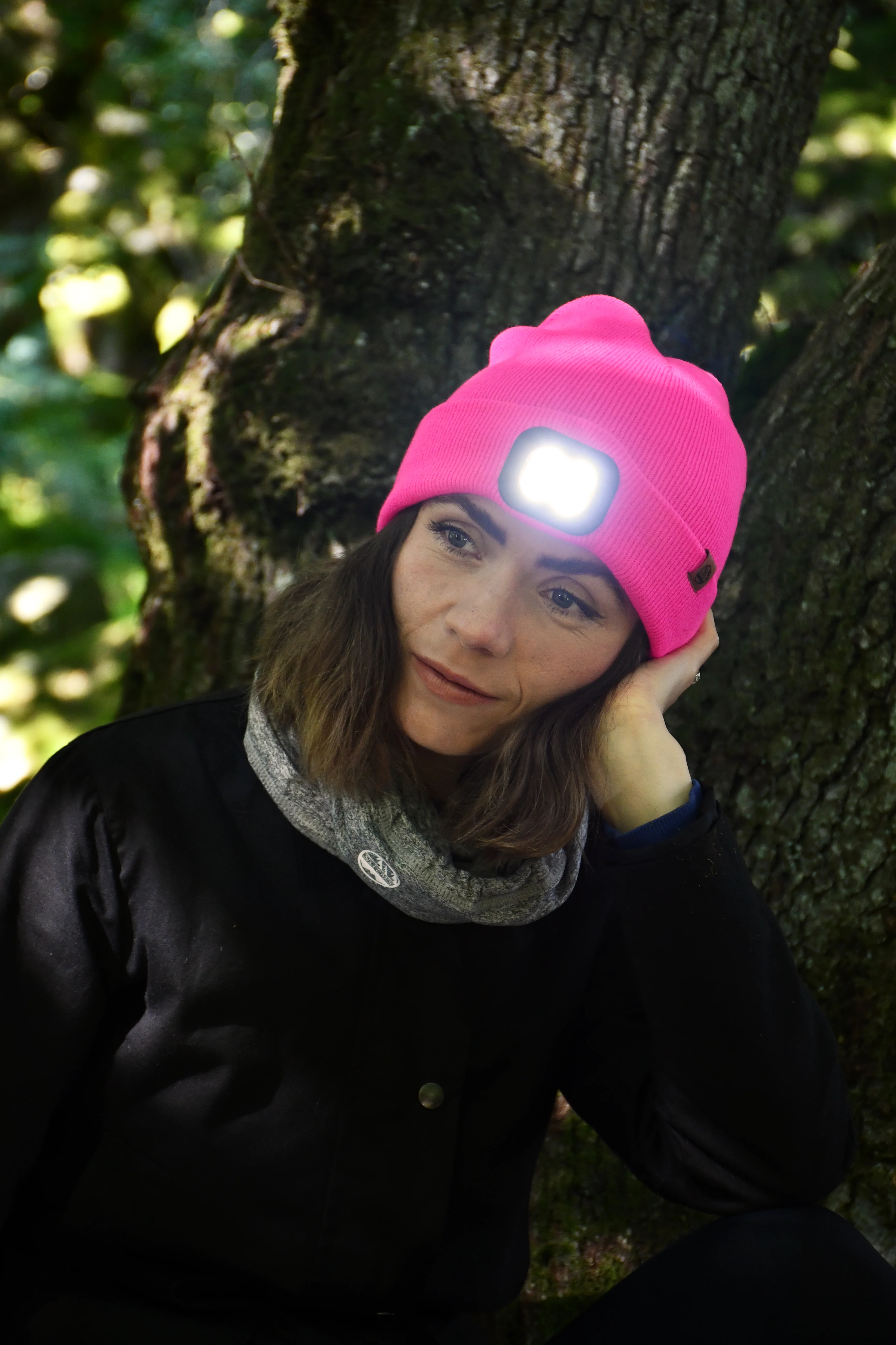 Six Peaks Unisex LED Lighted Beanie Hat (Pink) - Image 7