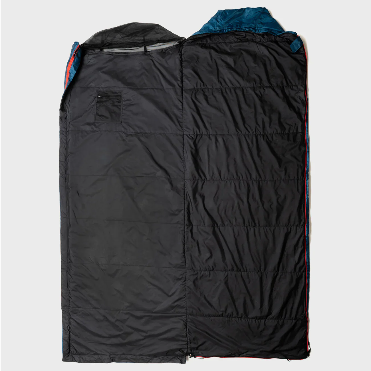 Snugpak Travelpak Traveller Square Left Zip 2°C/7°C Sleeping Bag (Petrol Blue) - Image 3
