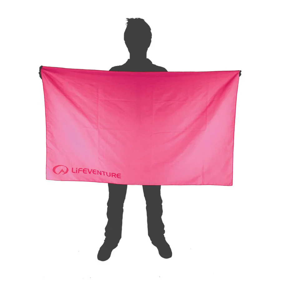 Lifeventure Recycled SoftFibre Giant Trek Towel (Pink) - Image 3