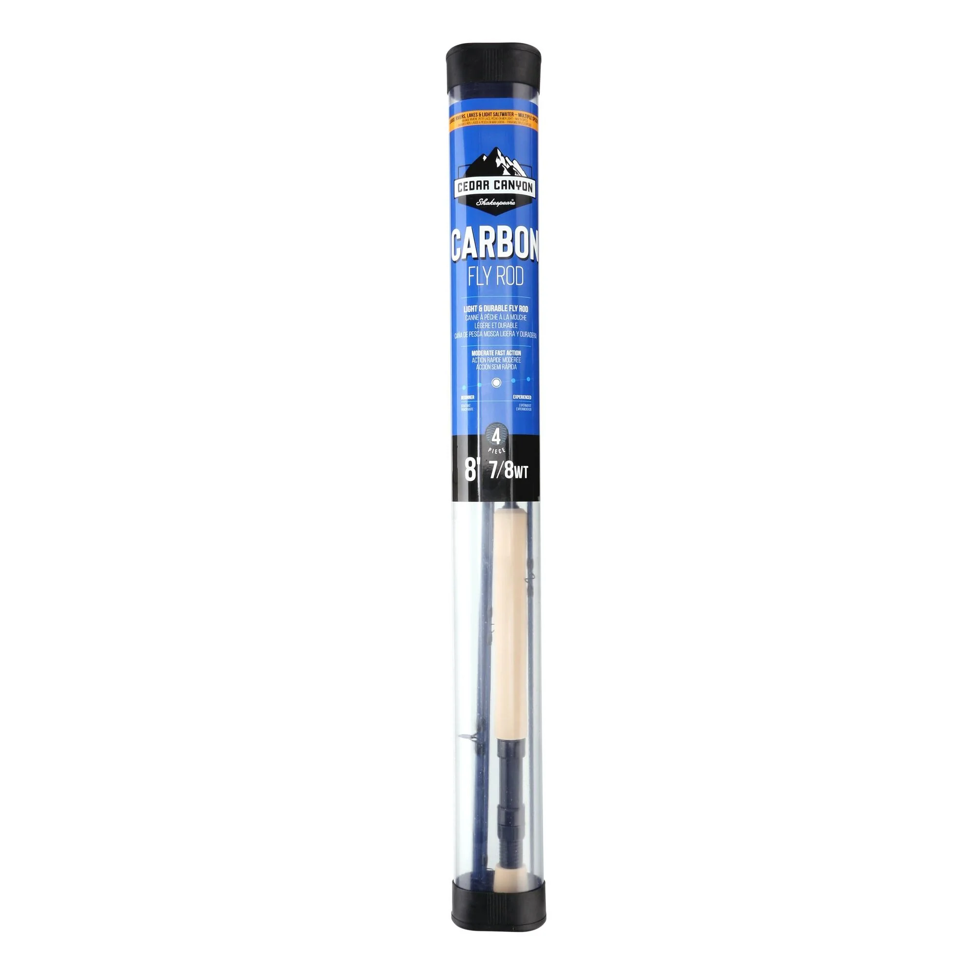 Shakespeare 8ft/2.44m Cedar Canyon Carbon 4 Section Fly Fishing Rod (#7/8) - Image 8