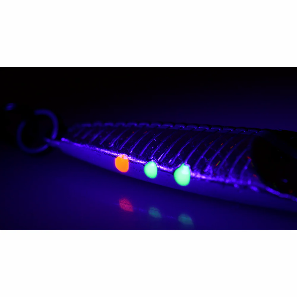Savage Gear Seeker Intense Strike Point ISP Sinking Metal Lure (10cm/28g - Fluo UV Red/Black) - Image 2