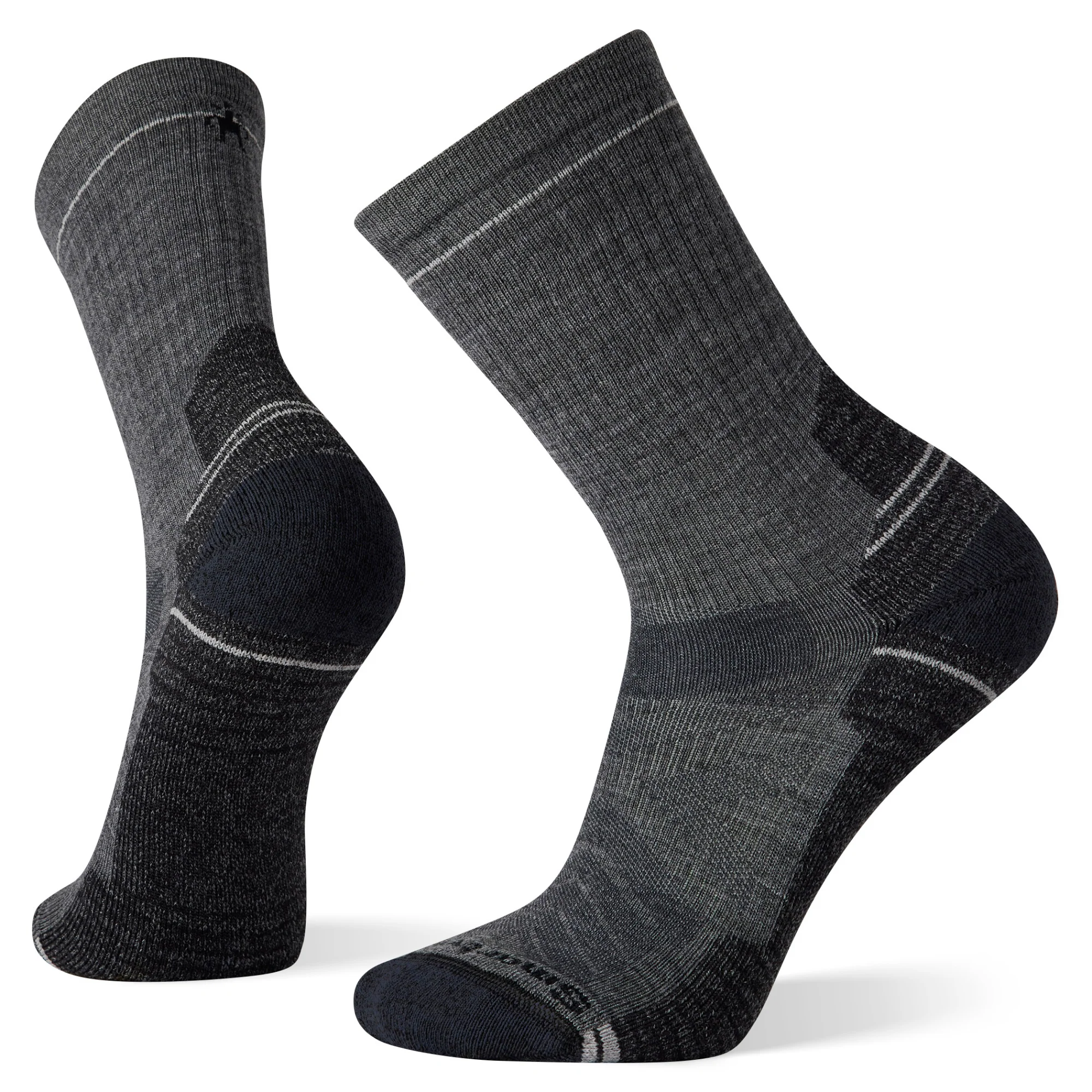 Smartwool Men's Performance Hike Light Cushion Merino Blend Crew Socks (Medium Grey)
