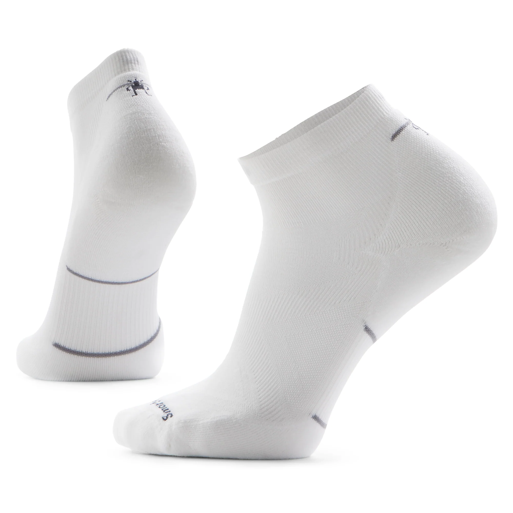 Smartwool Men's Run Targeted Cushion Merino Blend Ankle Socks (White)