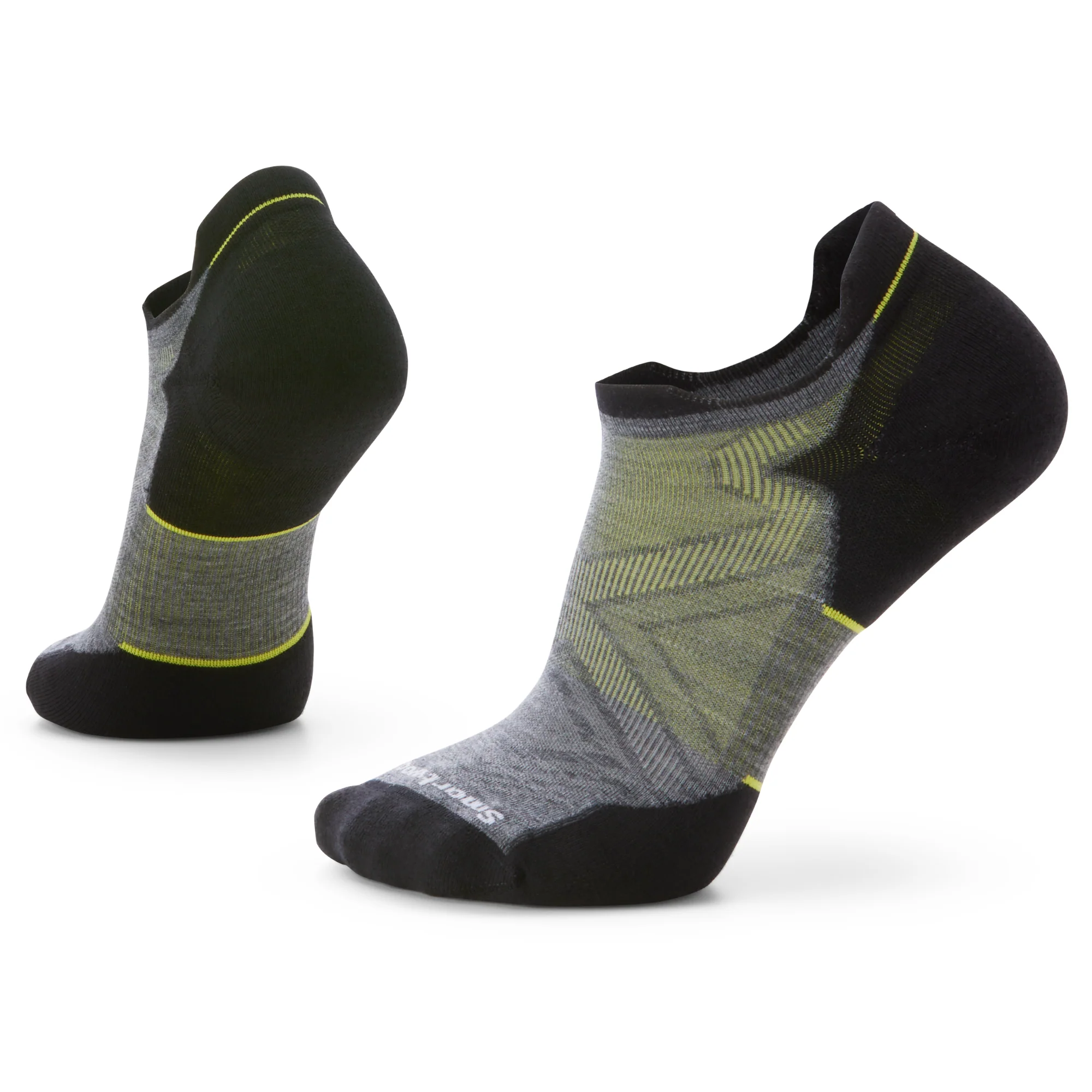 Smartwool Men's Targeted Cushion Merino Blend Low Ankle Run Socks (Medium Grey)