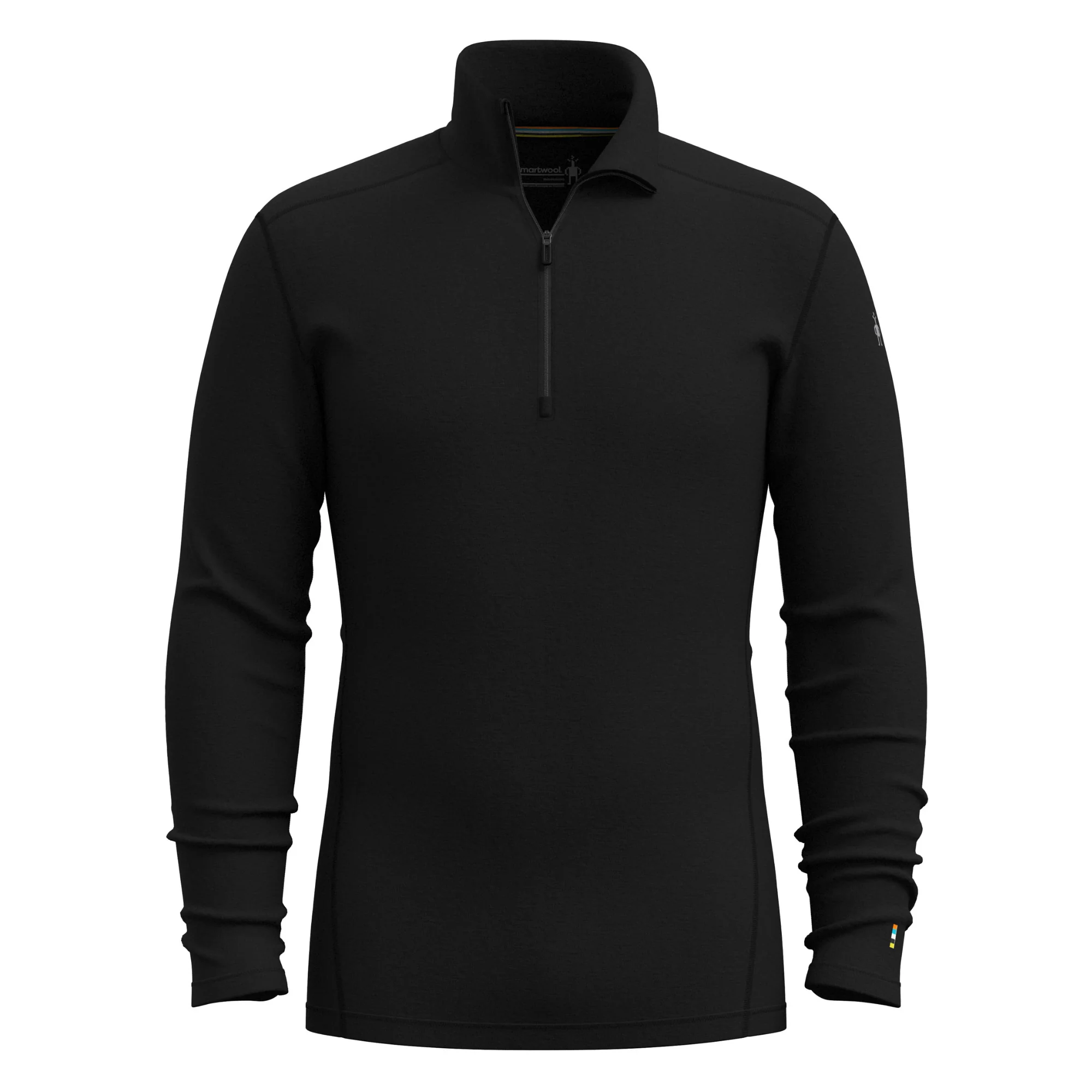 Smartwool Men's Classic Thermal Merino 250 Quarter Zip Long Sleeve Base Layer Top (Black) - Image 6