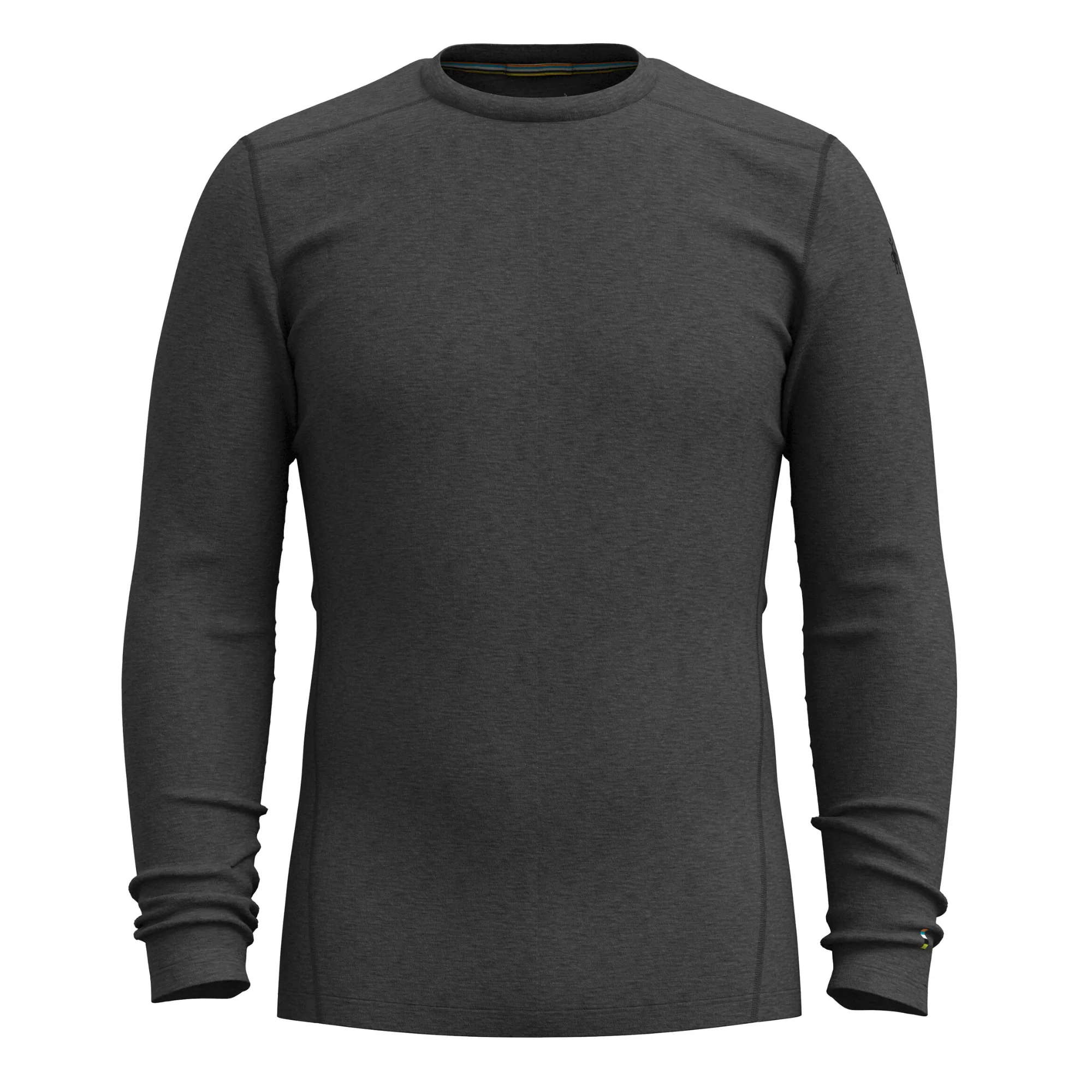 Smartwool Men's Classic Thermal Merino 250 Crew Neck Base Layer Top (Charcoal Heather) - Image 4