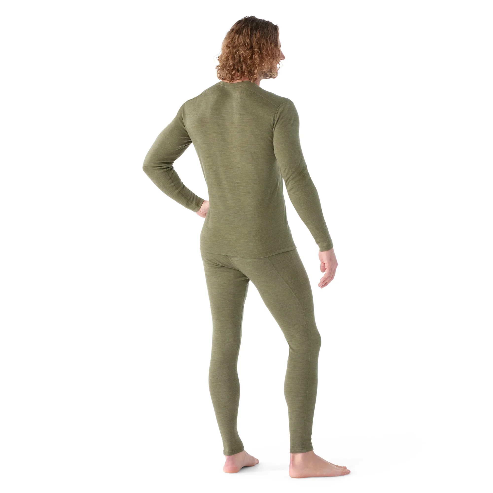 Smartwool Men's Classic Thermal Merino 250 Crew Neck Base Layer Top (Winter Moss) - Image 3