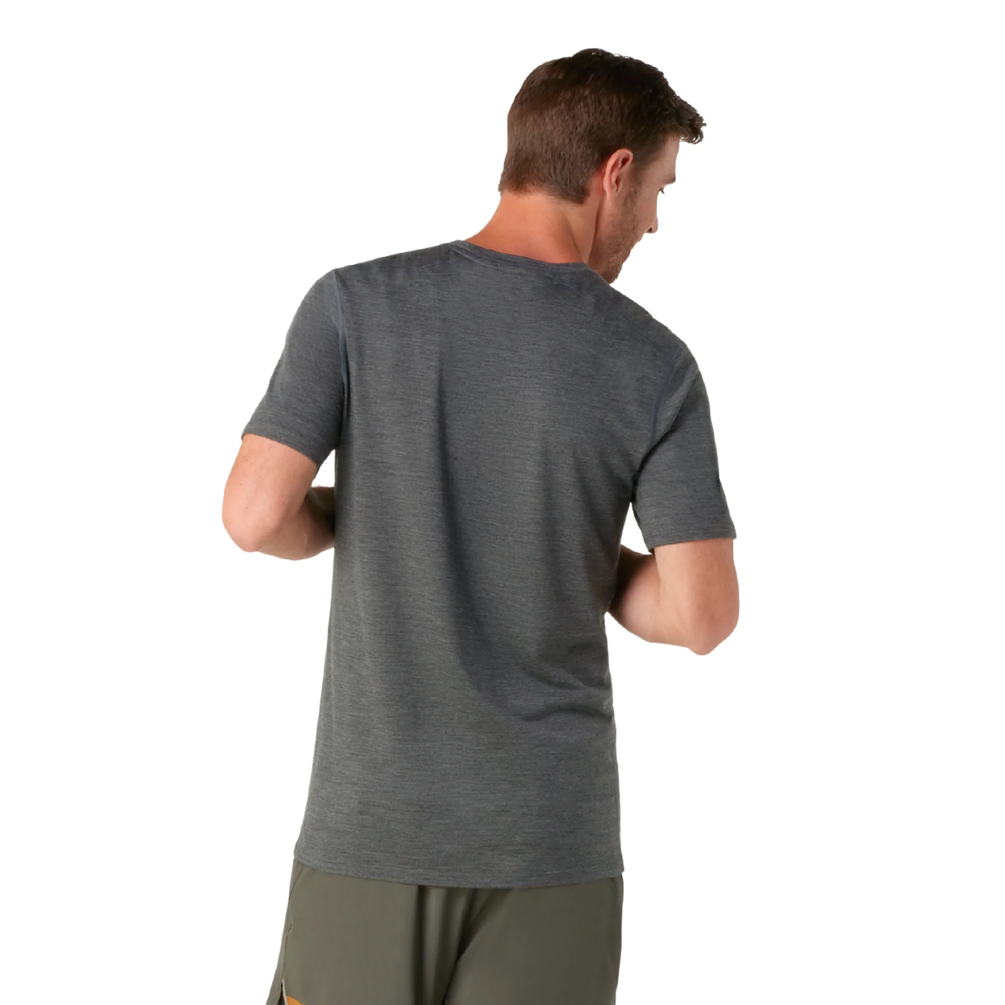 Smartwool Men's Merino Short Sleeve Technical Tee (Iron Heather) - Image 2