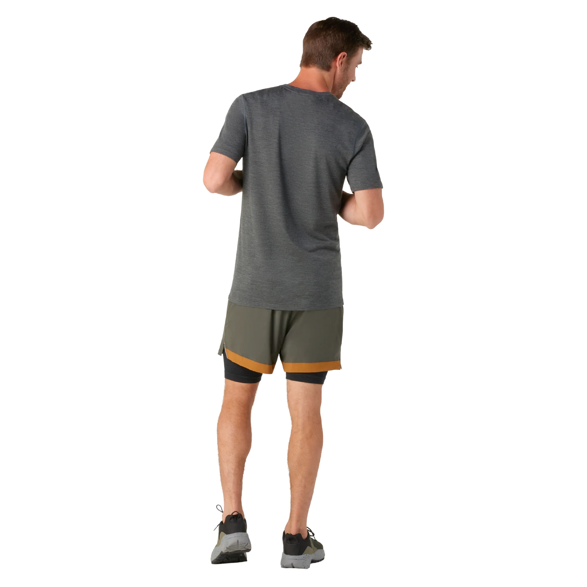 Smartwool Men's Merino Short Sleeve Technical Tee (Iron Heather) - Image 4