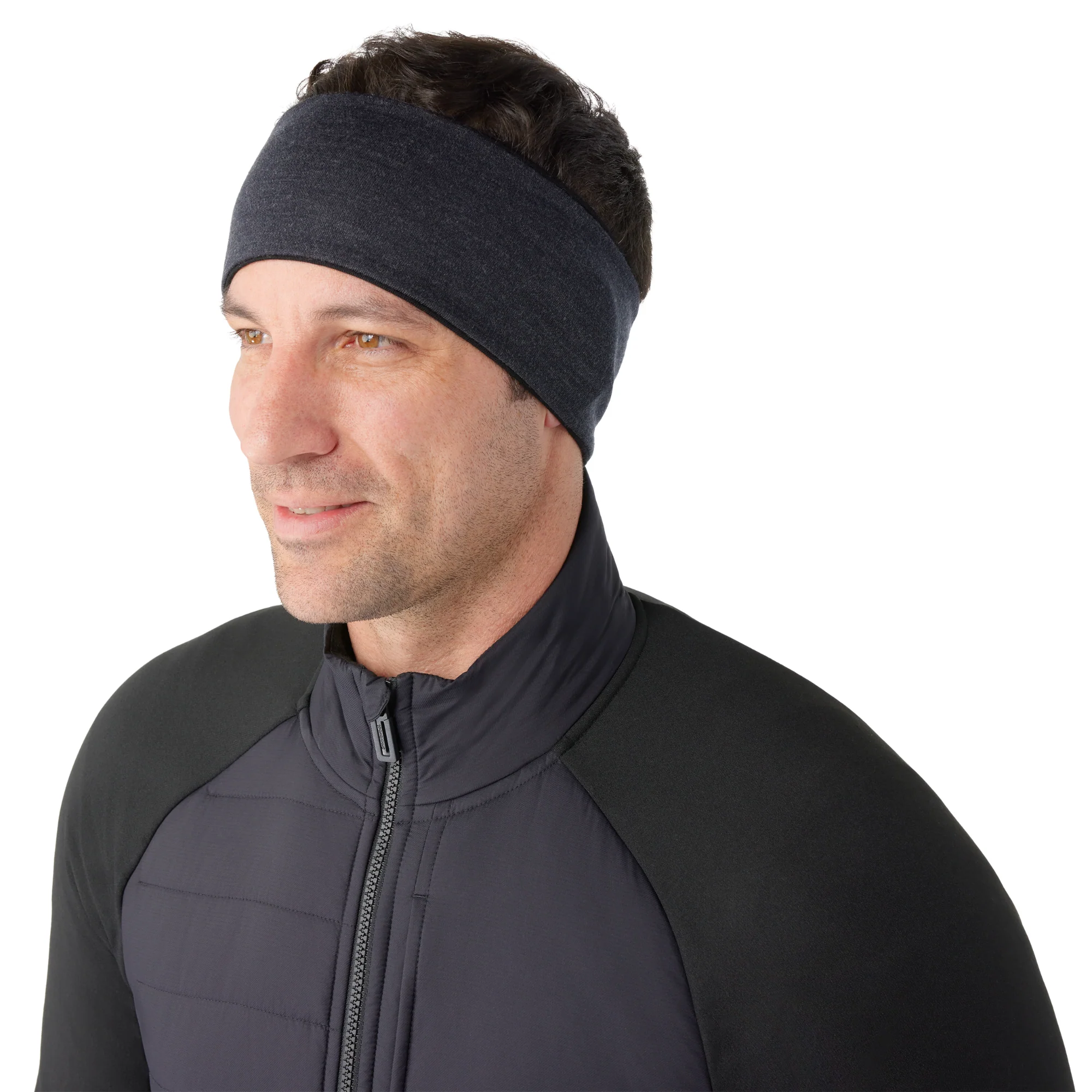 Smartwool Unisex Thermal Merino 250 Reversible Headband (Black/Charcoal Heather) - Image 3