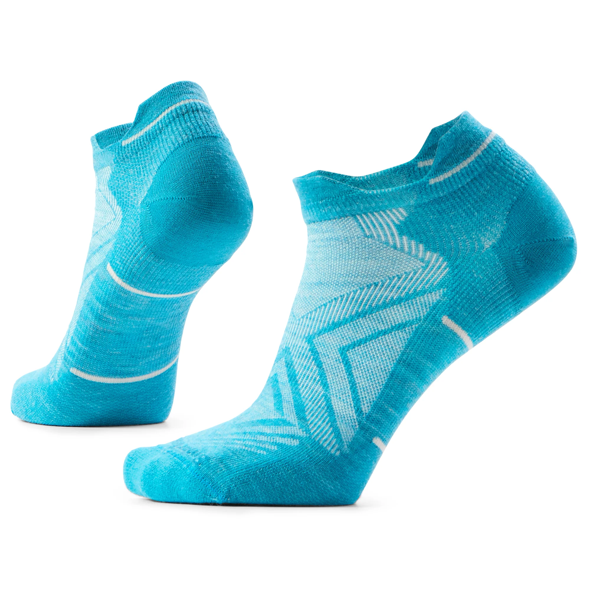 Smartwool Women's Zero Cushion Merino Blend Low Ankle Run Socks (White/Capri)