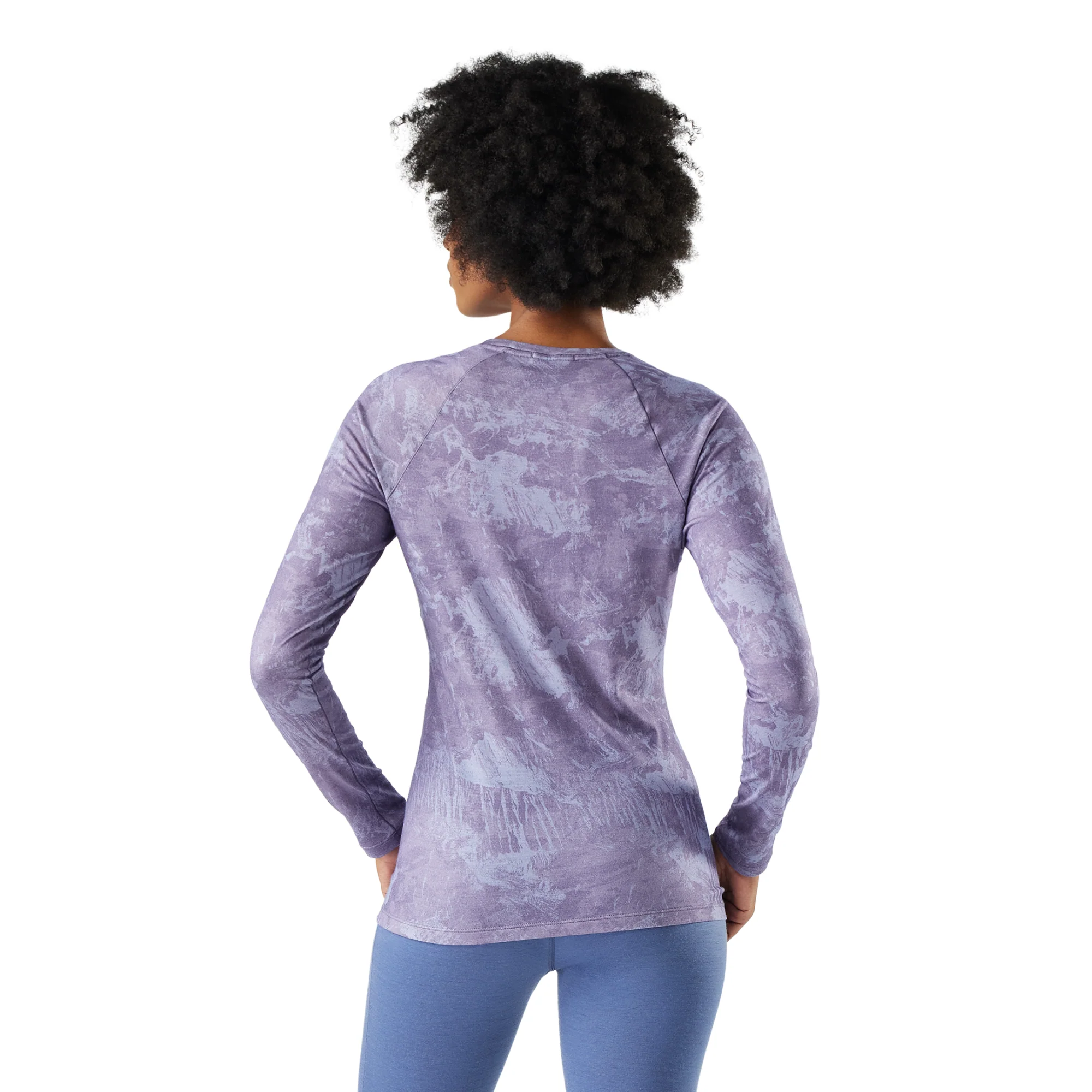 Smartwool Women's All Season Merino 150 Long Sleeve Base Layer Top (Boxed)(Purple Storm Mountain) - Image 2