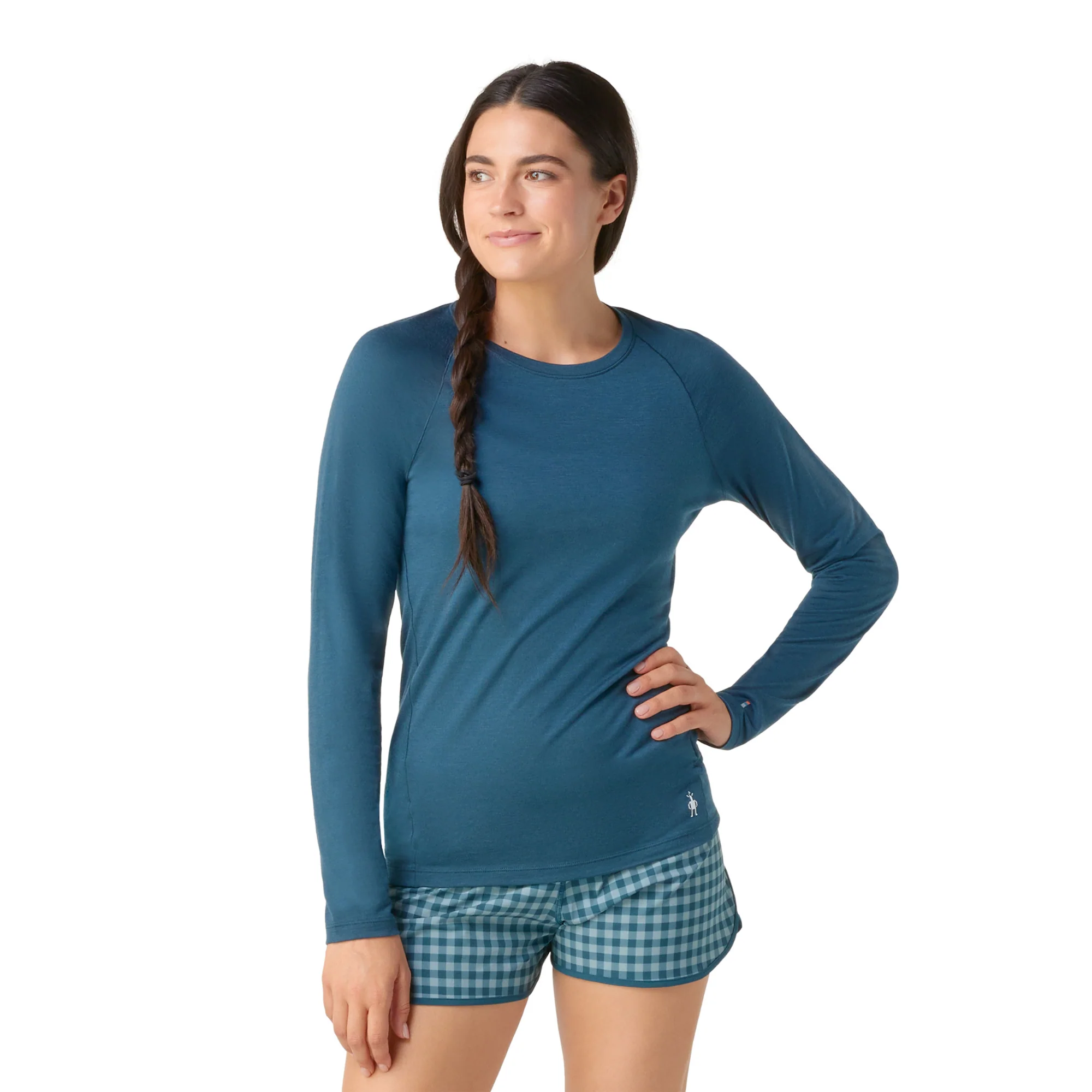 Smartwool Women's All Season Merino 150 Long Sleeve Base Layer Top (Boxed)(Twilight Blue)