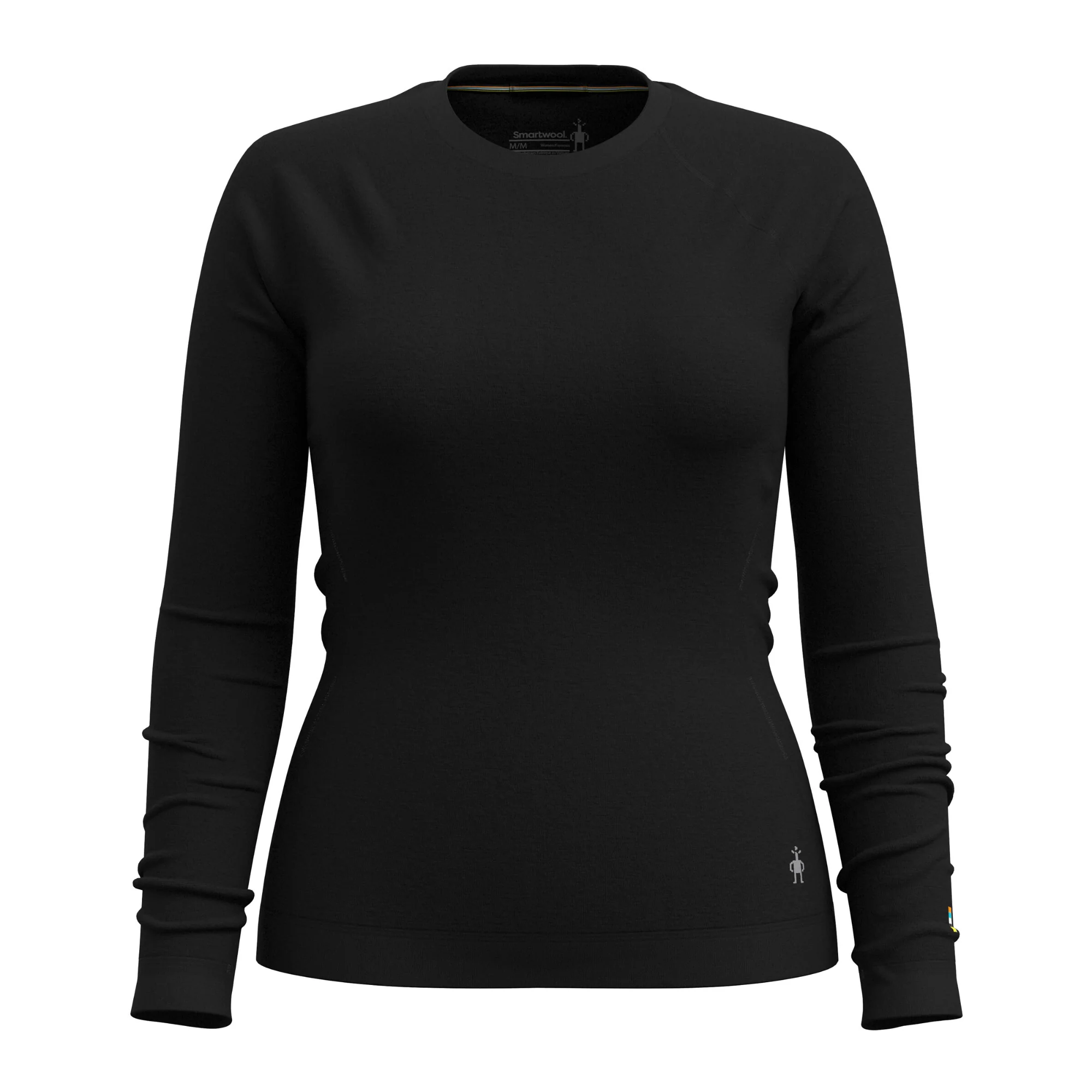 Smartwool Women's Classic Thermal Merino 250 Crew Neck Long Sleeve Base Layer Top (Black) - Image 4
