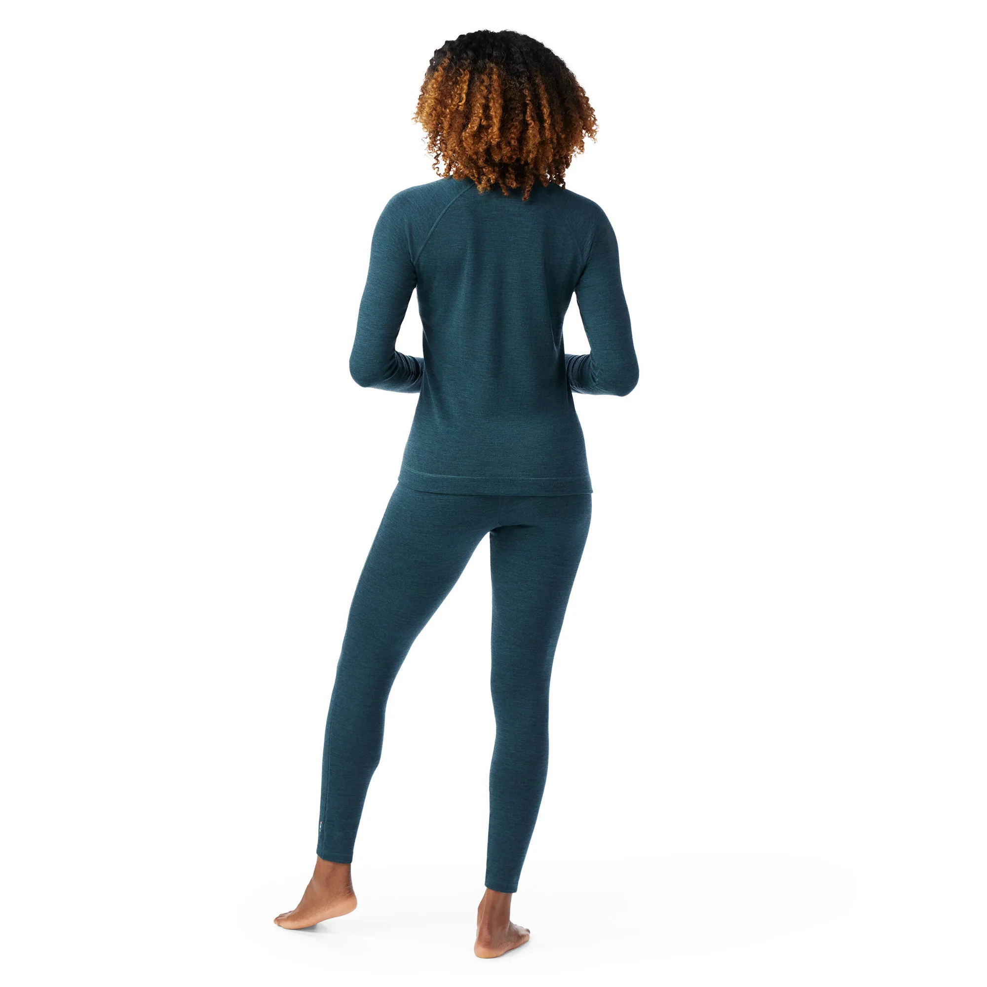Smartwool Women's Classic Thermal Merino 250 Crew Neck Long Sleeve Base Layer Top (Twilight Blue Heather) - Image 3