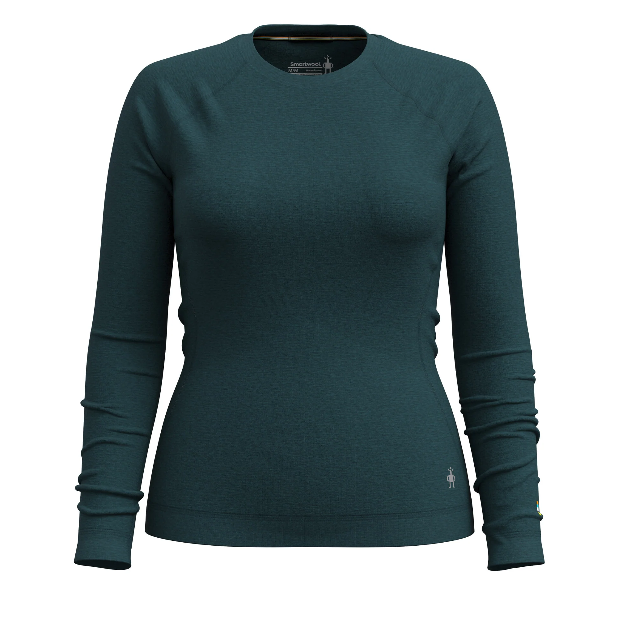 Smartwool Women's Classic Thermal Merino 250 Crew Neck Long Sleeve Base Layer Top (Twilight Blue Heather) - Image 4