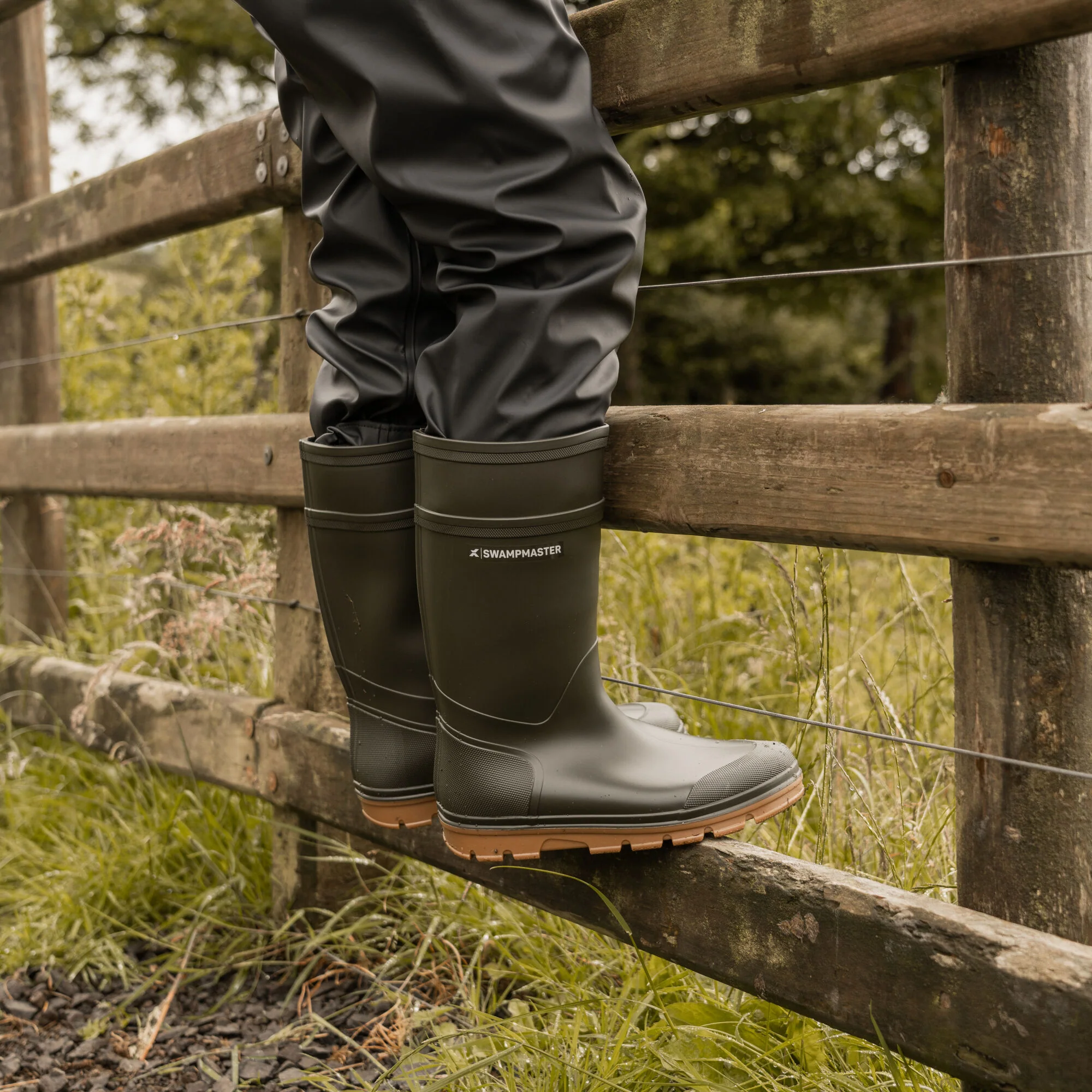 Swampmaster Junior Stampede Wellies (Green)(Kids EU28-38) - Image 7